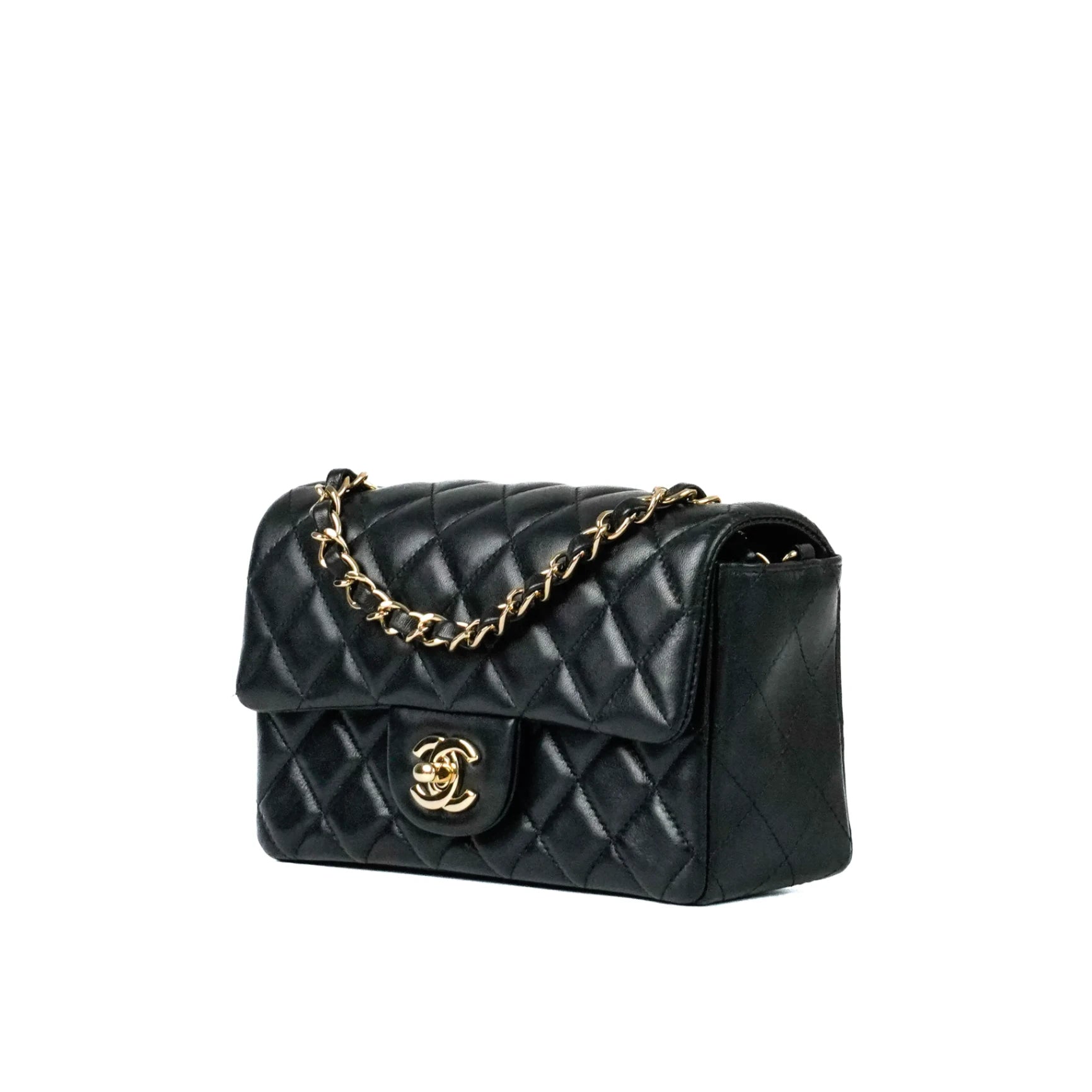 Chanel Classic Mini Rectangular Black GHW