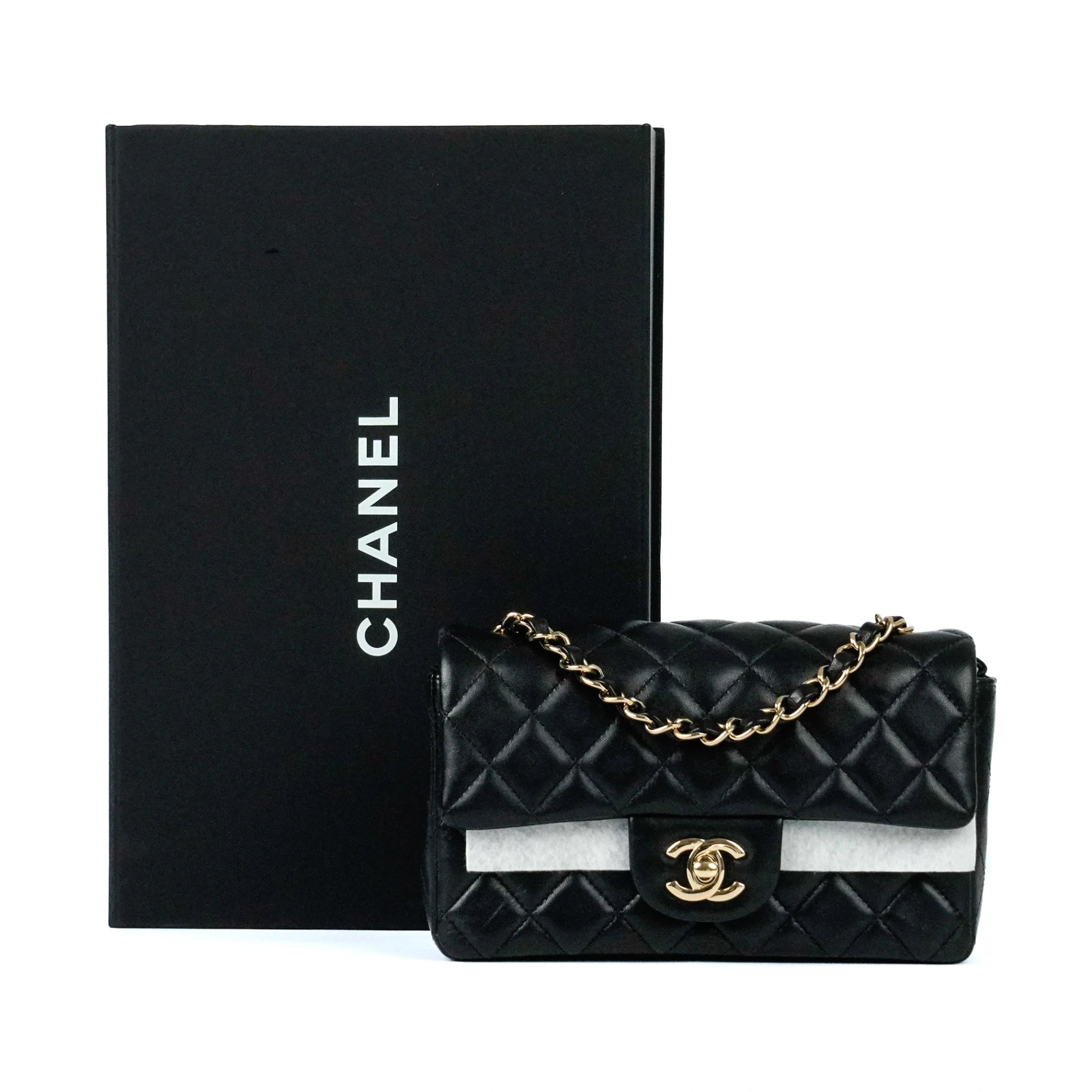 Chanel Classic Mini Rectangular Black GHW