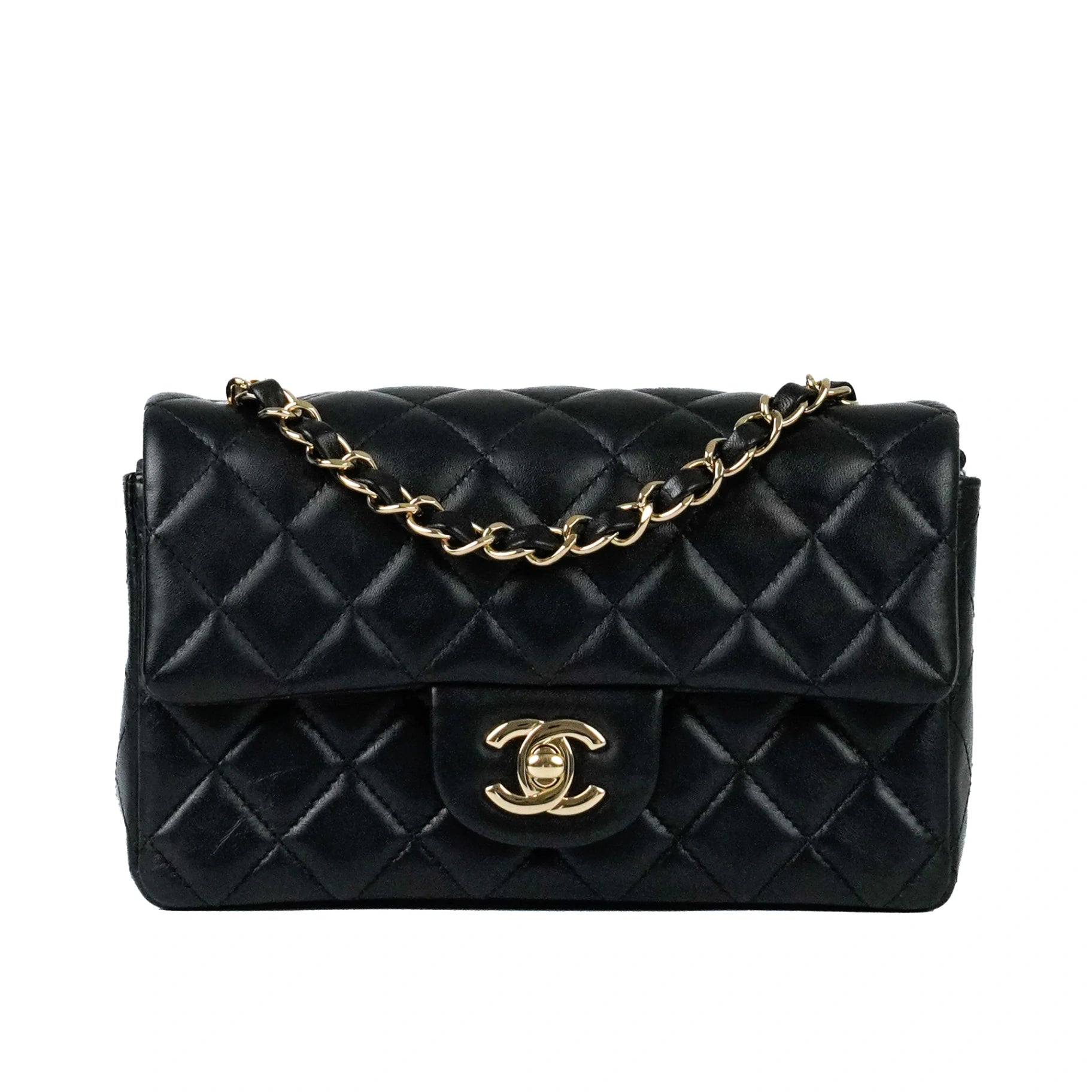 Chanel Classic Mini Rectangular Black GHW