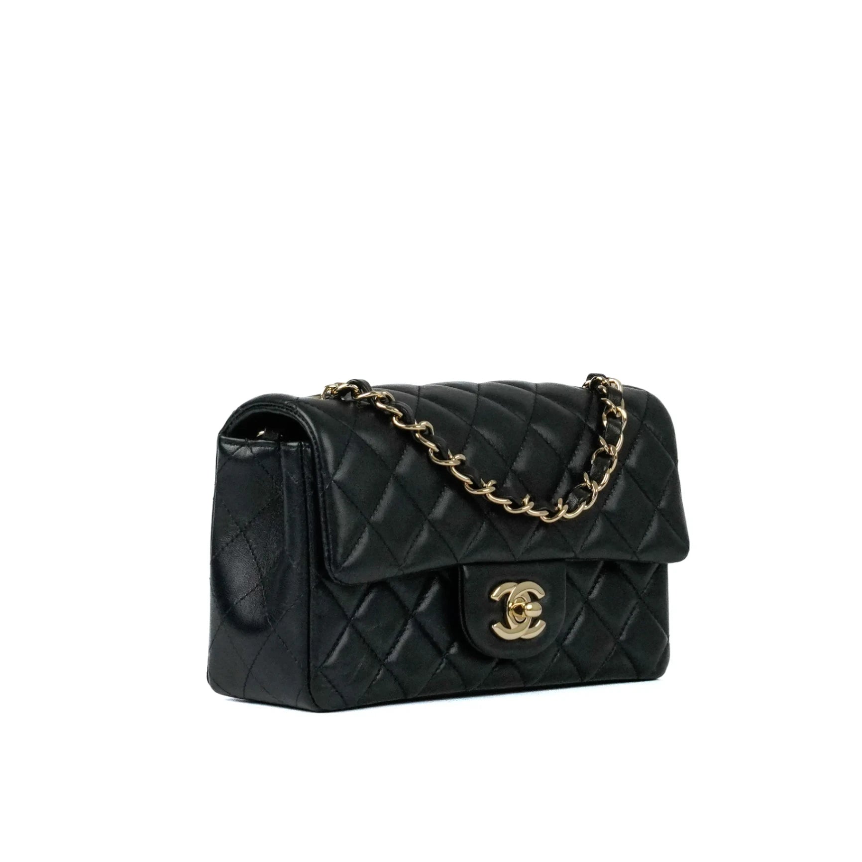 Chanel Classic Mini Rectangular Black GHW