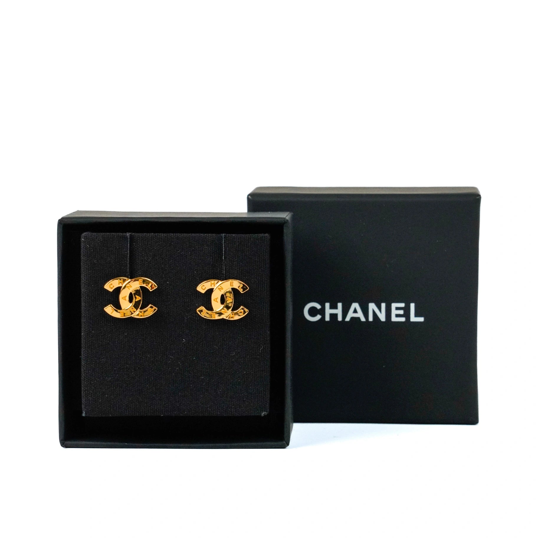 Chanel CC Earrings Gold