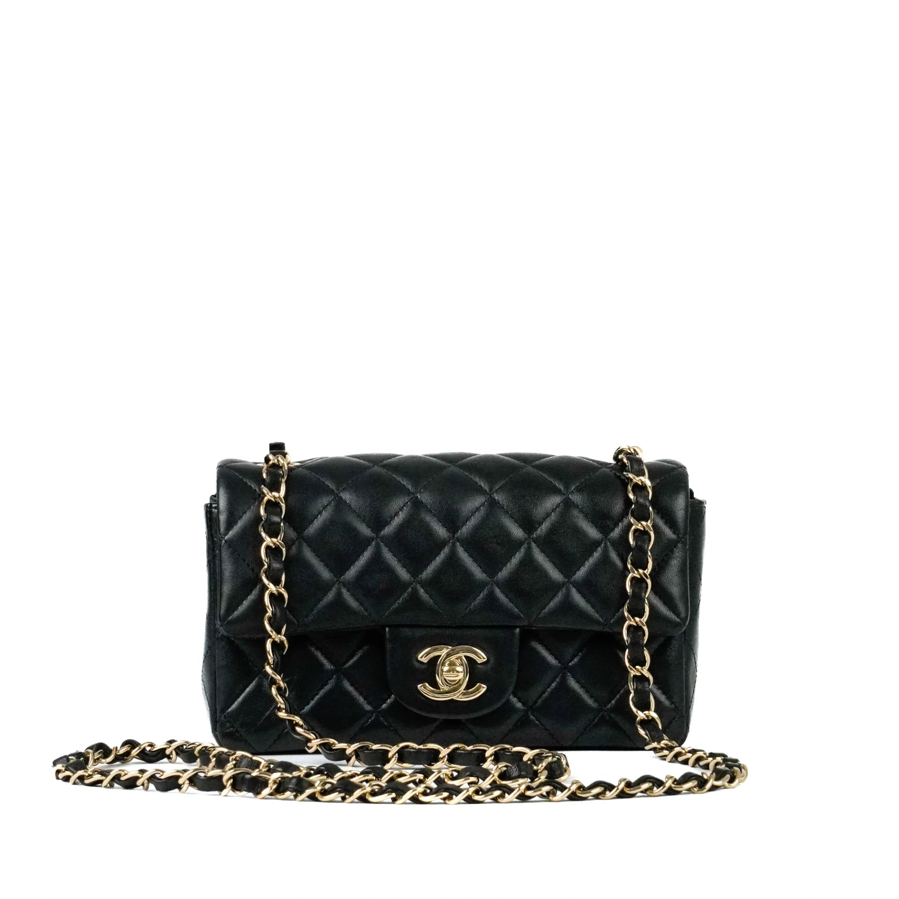 Chanel Classic Mini Rectangular Black GHW