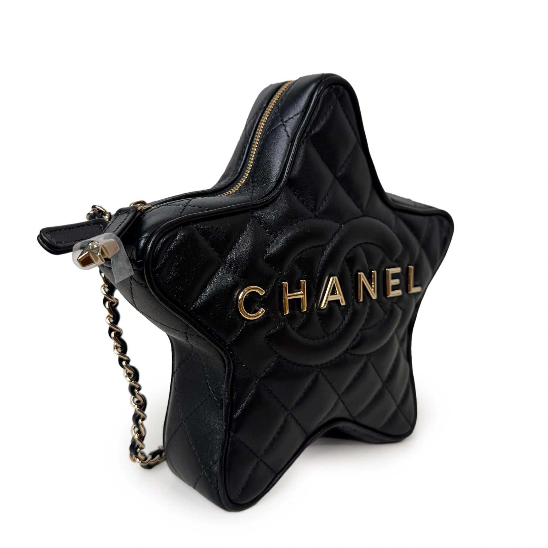 Chanel 24C Star Bag Black Leather GHW