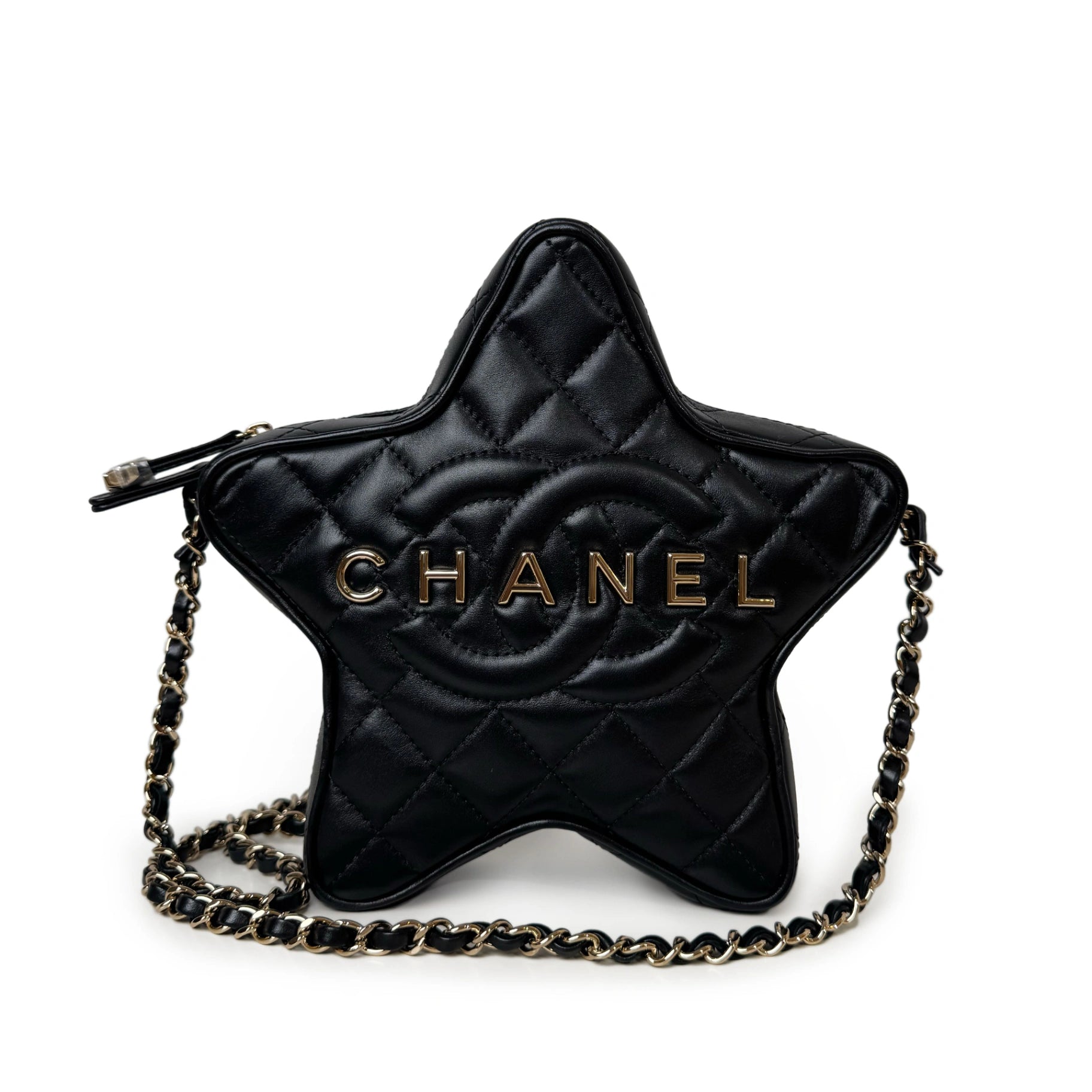 Chanel 24C Star Bag Black Leather GHW