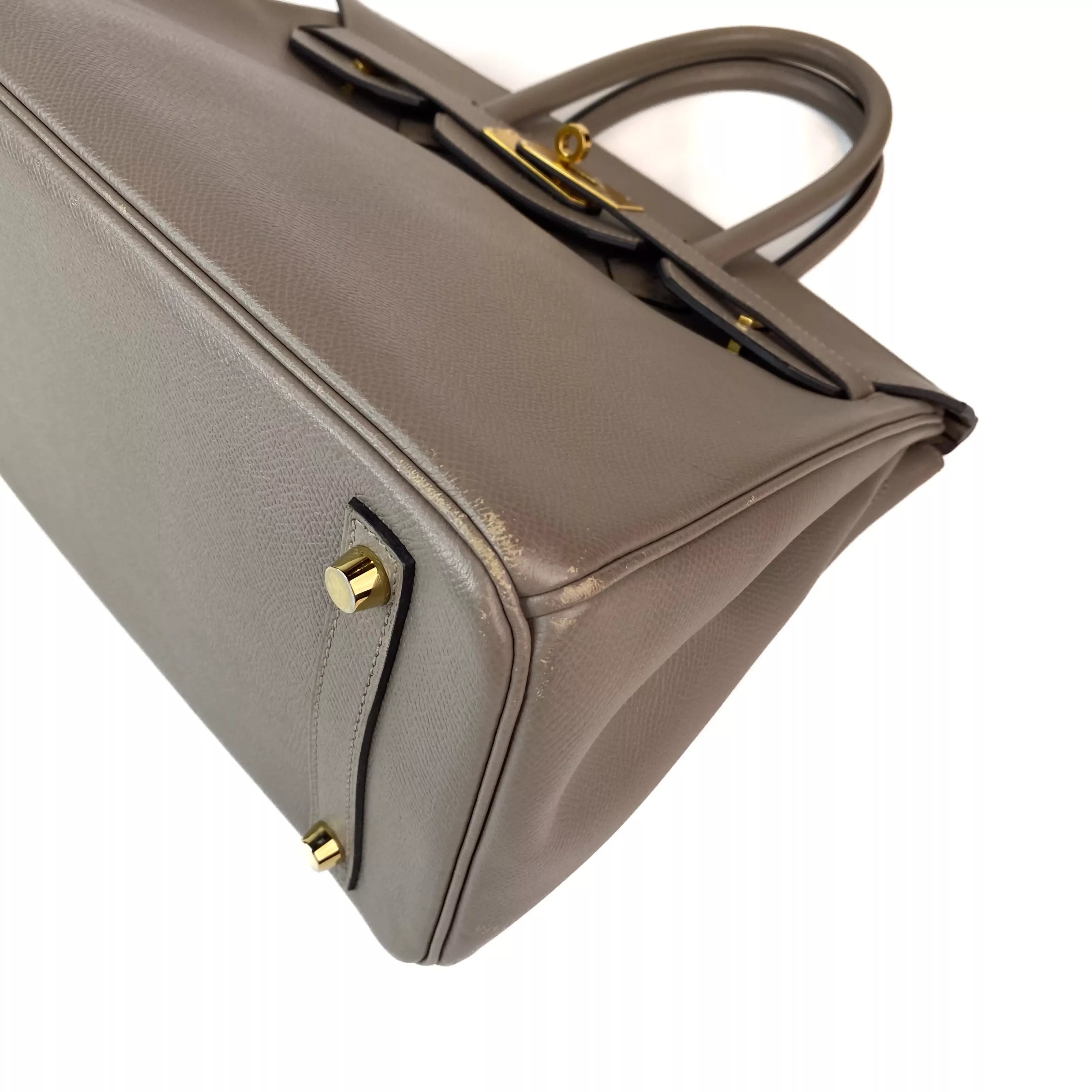 Hermes Birkin 30 in Etain Grey Epsom Leather GHW 7