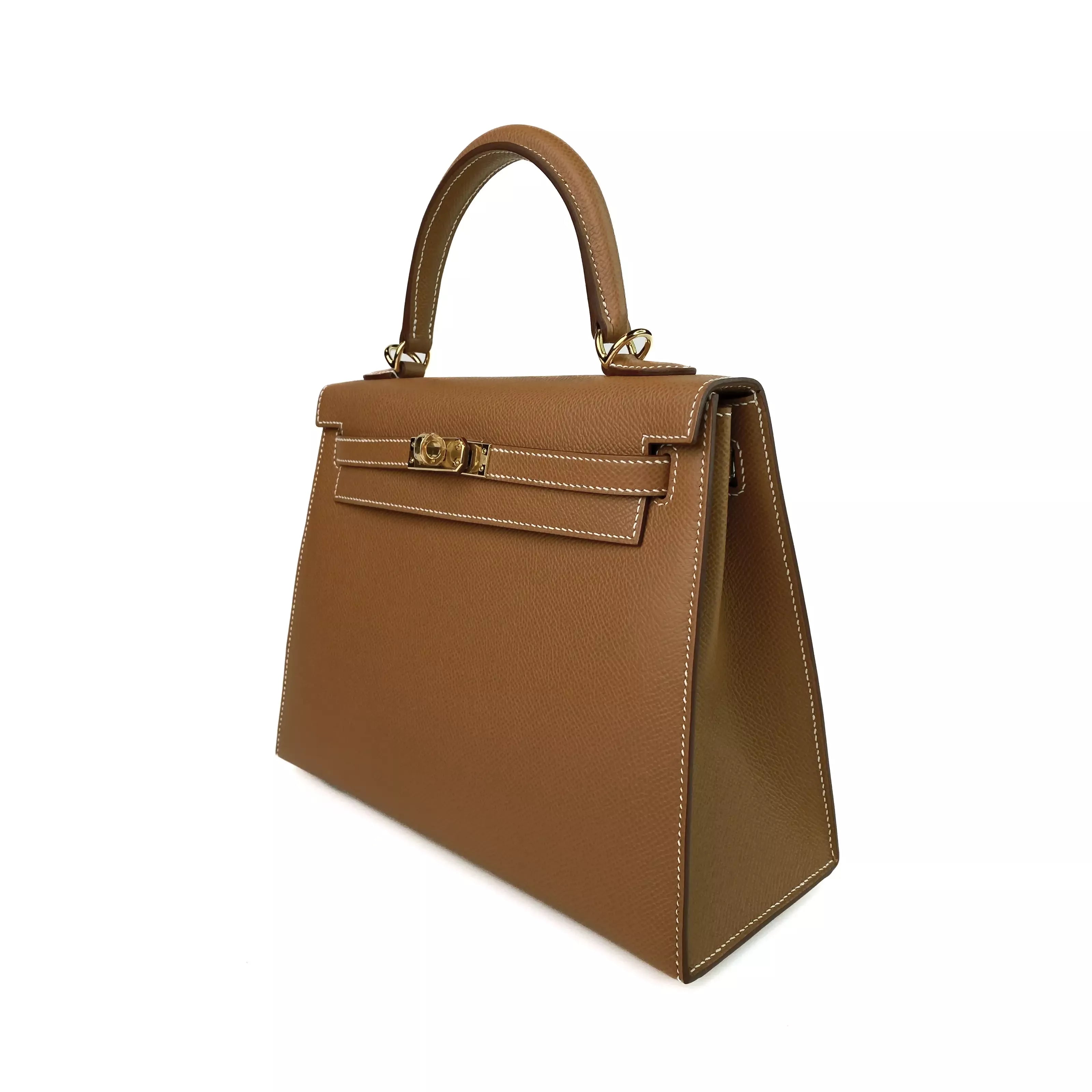Hermes Kelly 25 in Gold Epsom Leather GHW 2