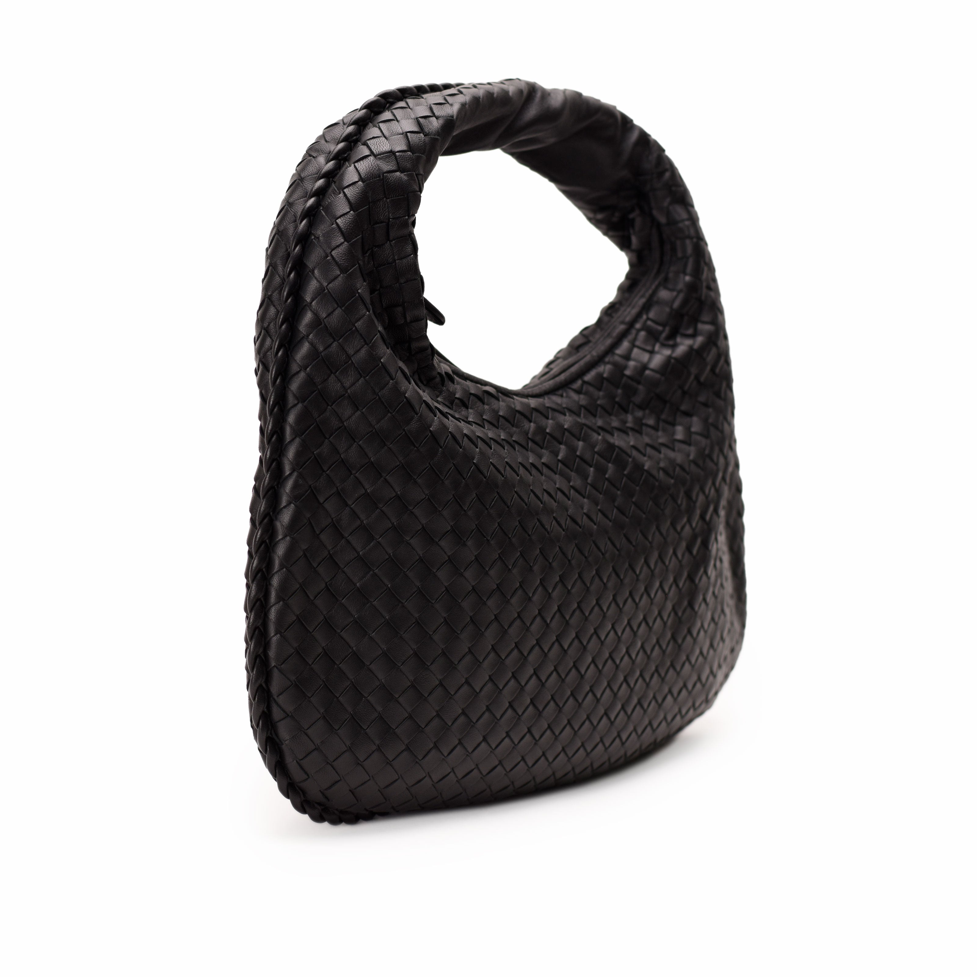 Bottega Veneta Medium Veneta Black Hobo Bag