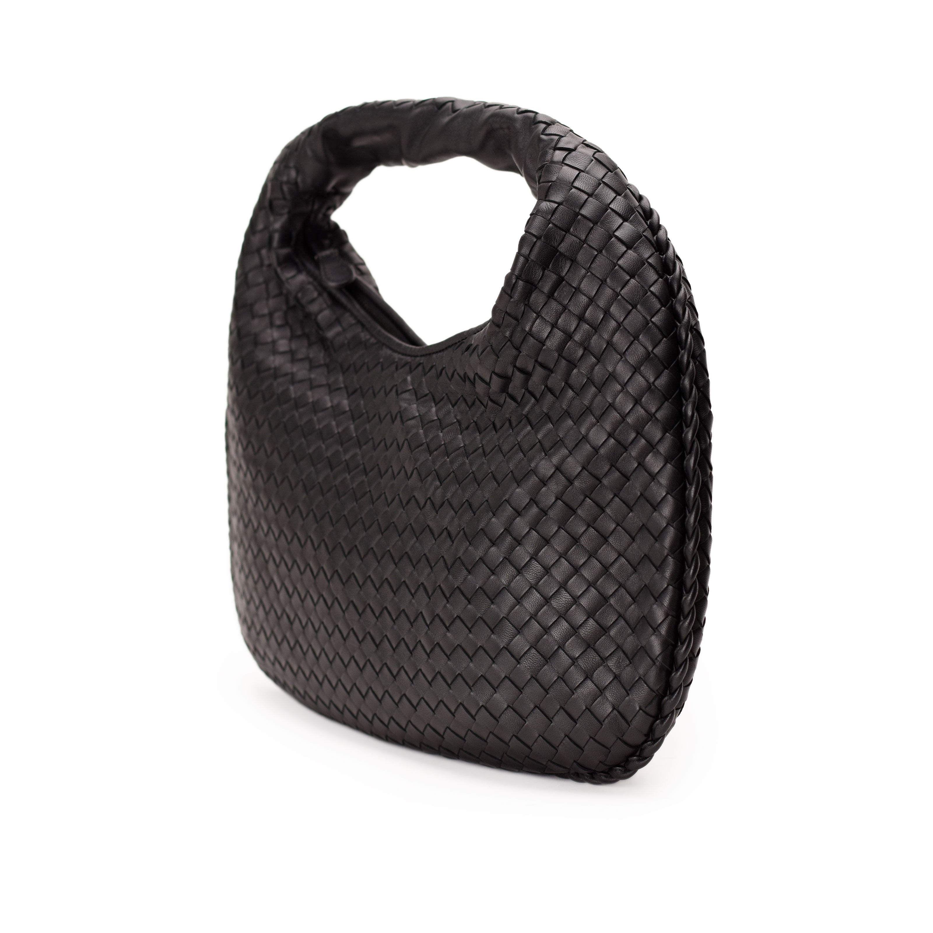 Bottega Veneta Medium Veneta Black Hobo Bag