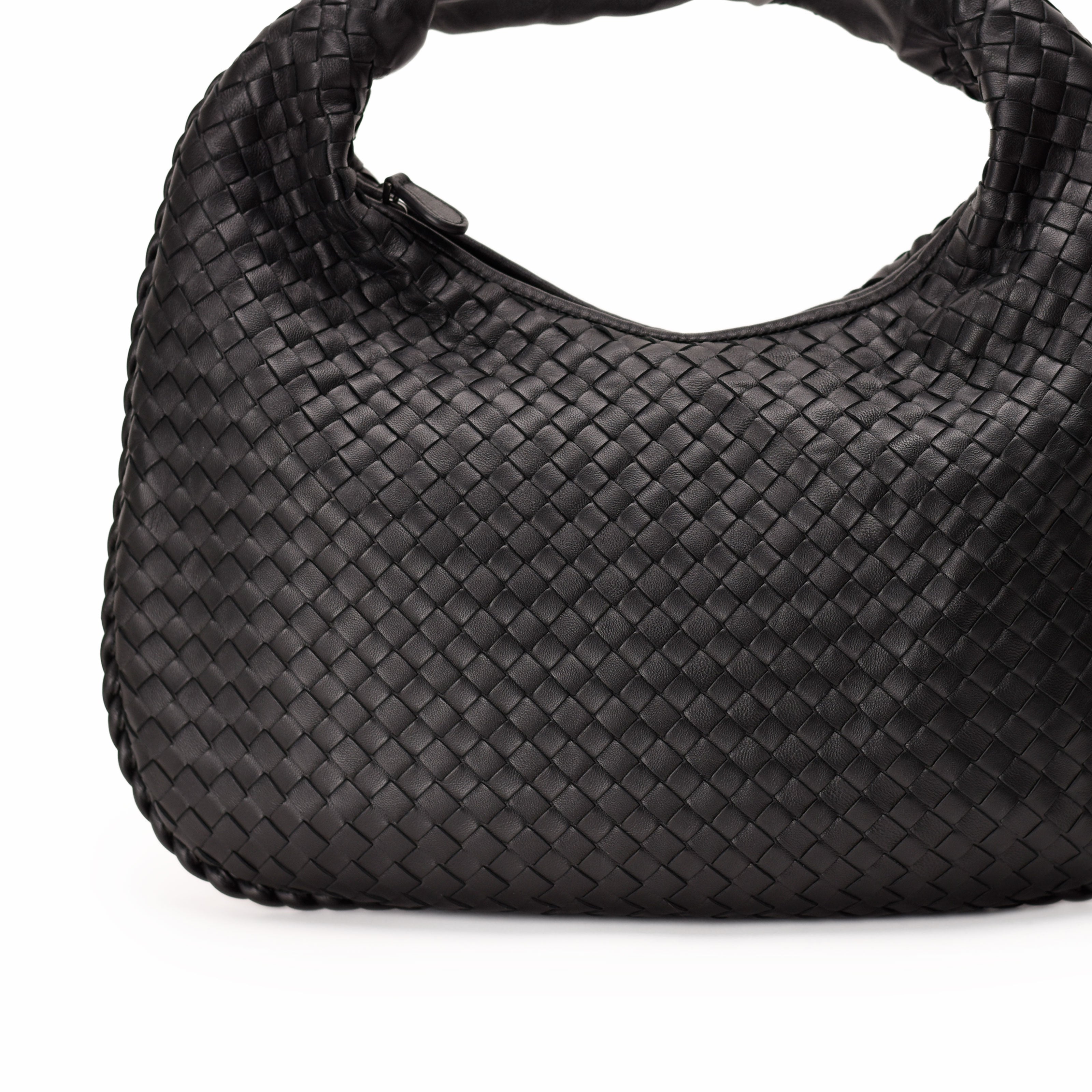 Bottega Veneta Medium Veneta Black Hobo Bag