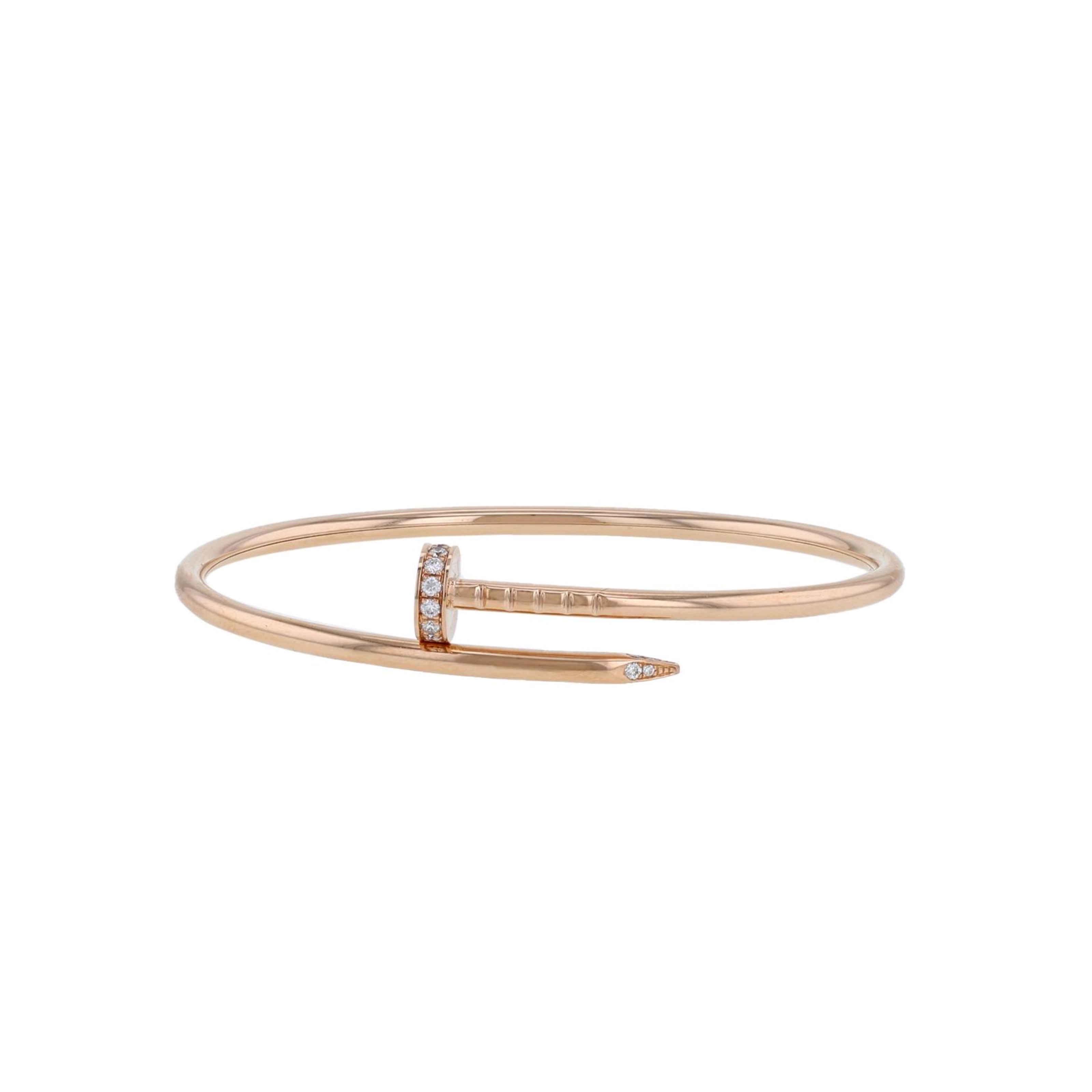 Cartier Juste un clou Bracelet Rose Gold & Diamonds #16