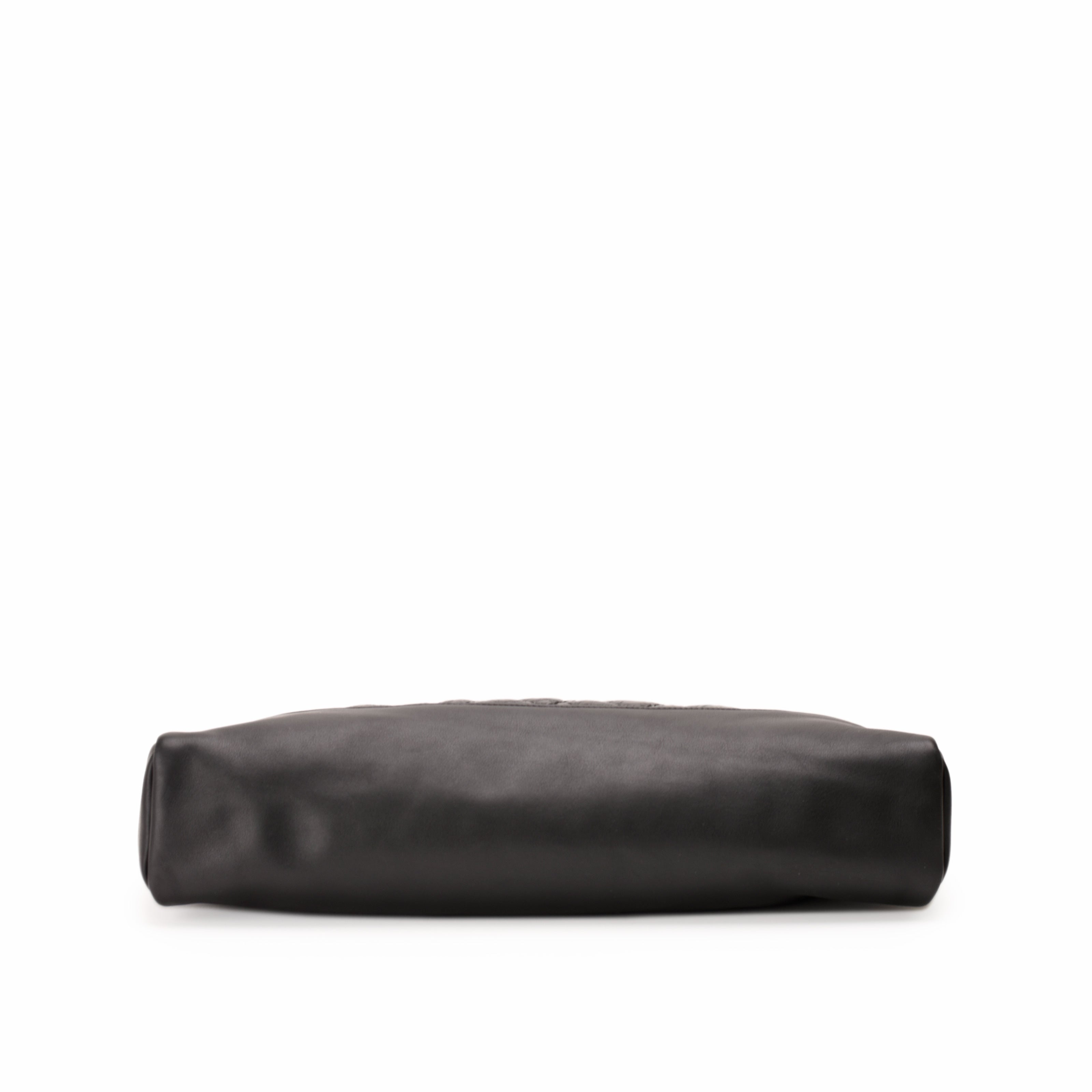 Chanel 31 Crumpled Calfskin Quilted Large Shopping Bag Black