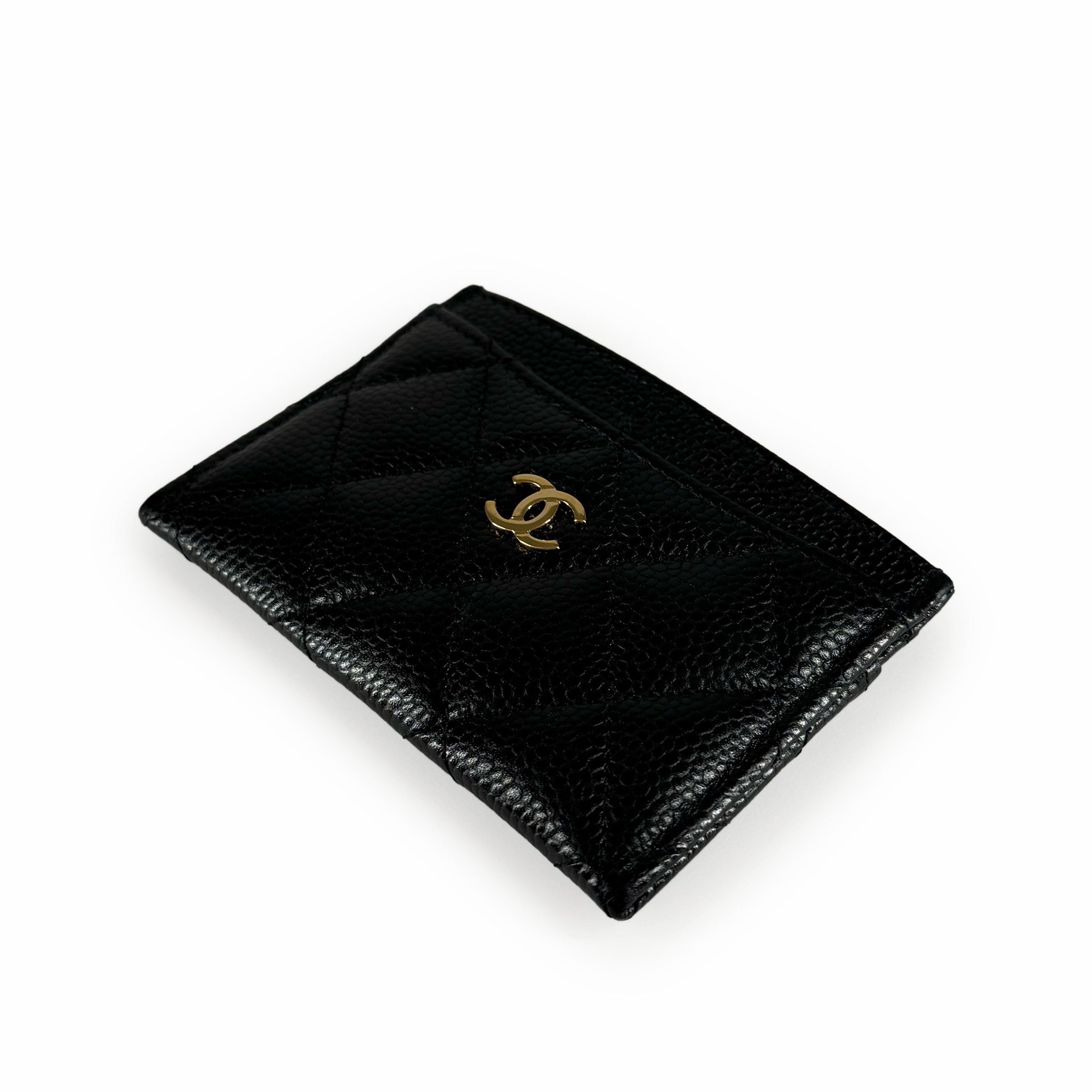 Chanel Classic Card Holder Black Caviar GHW