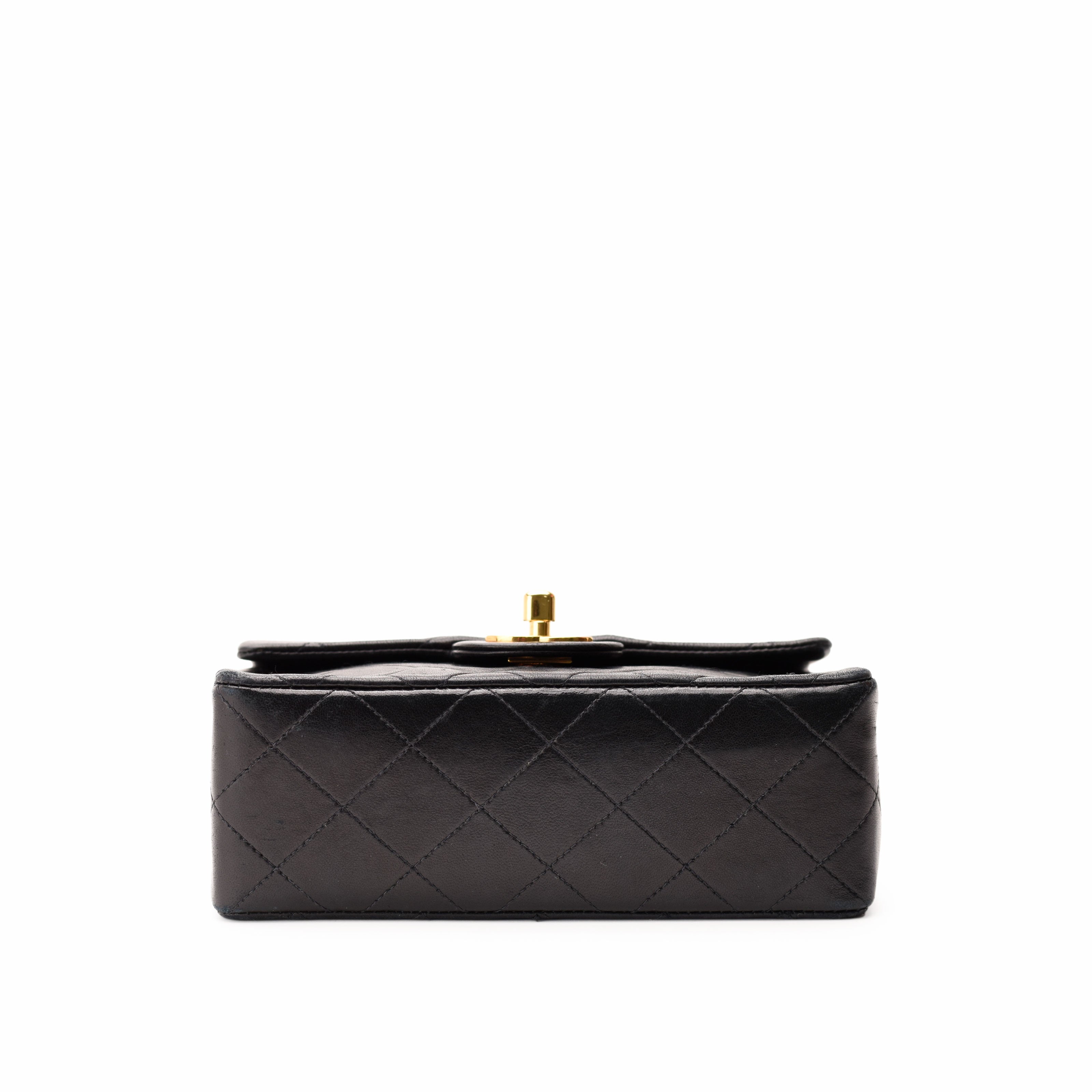 Chanel Mini Square Vintage Black Lambskin 24K GHW