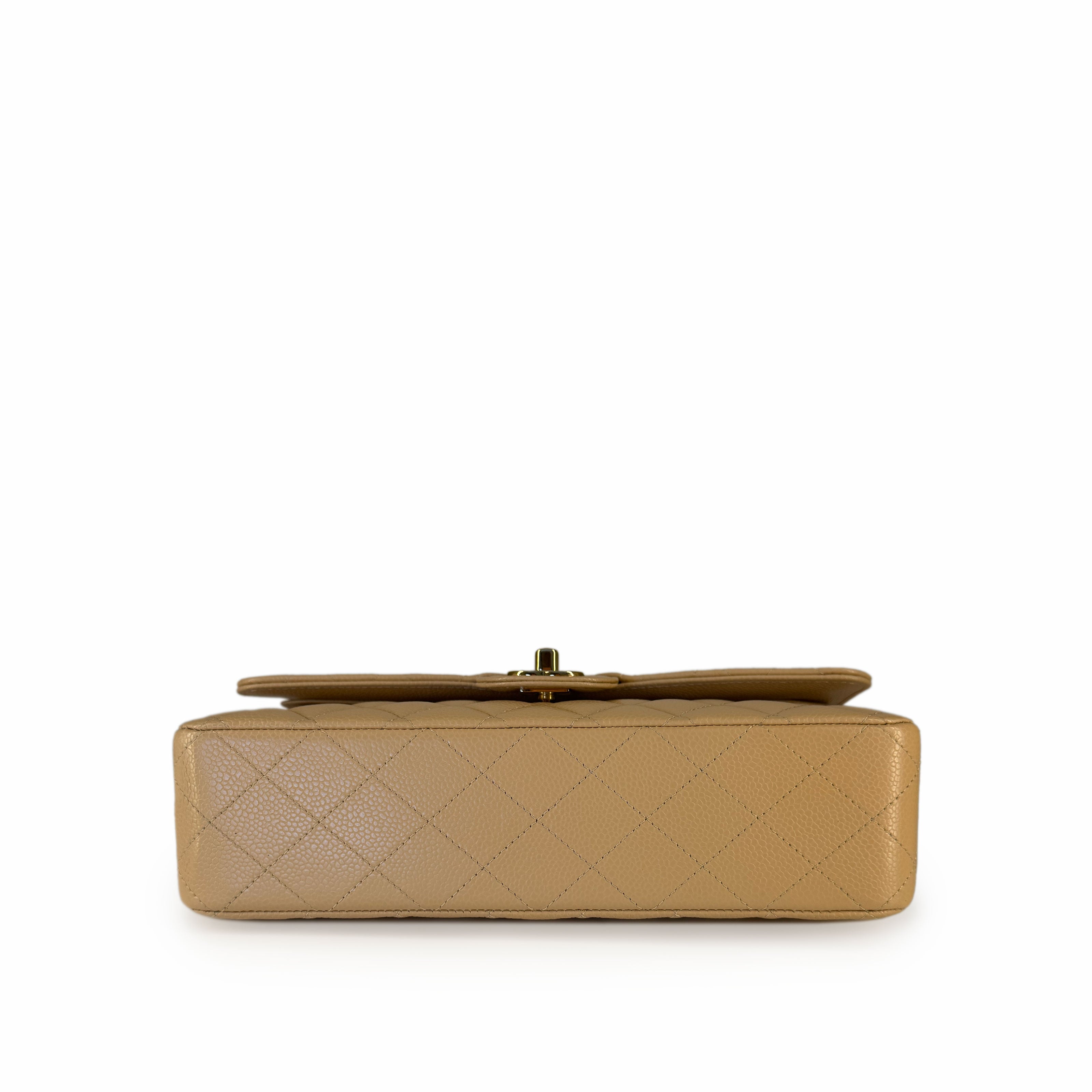 Chanel Timeless Medium Beige Caviar GHW