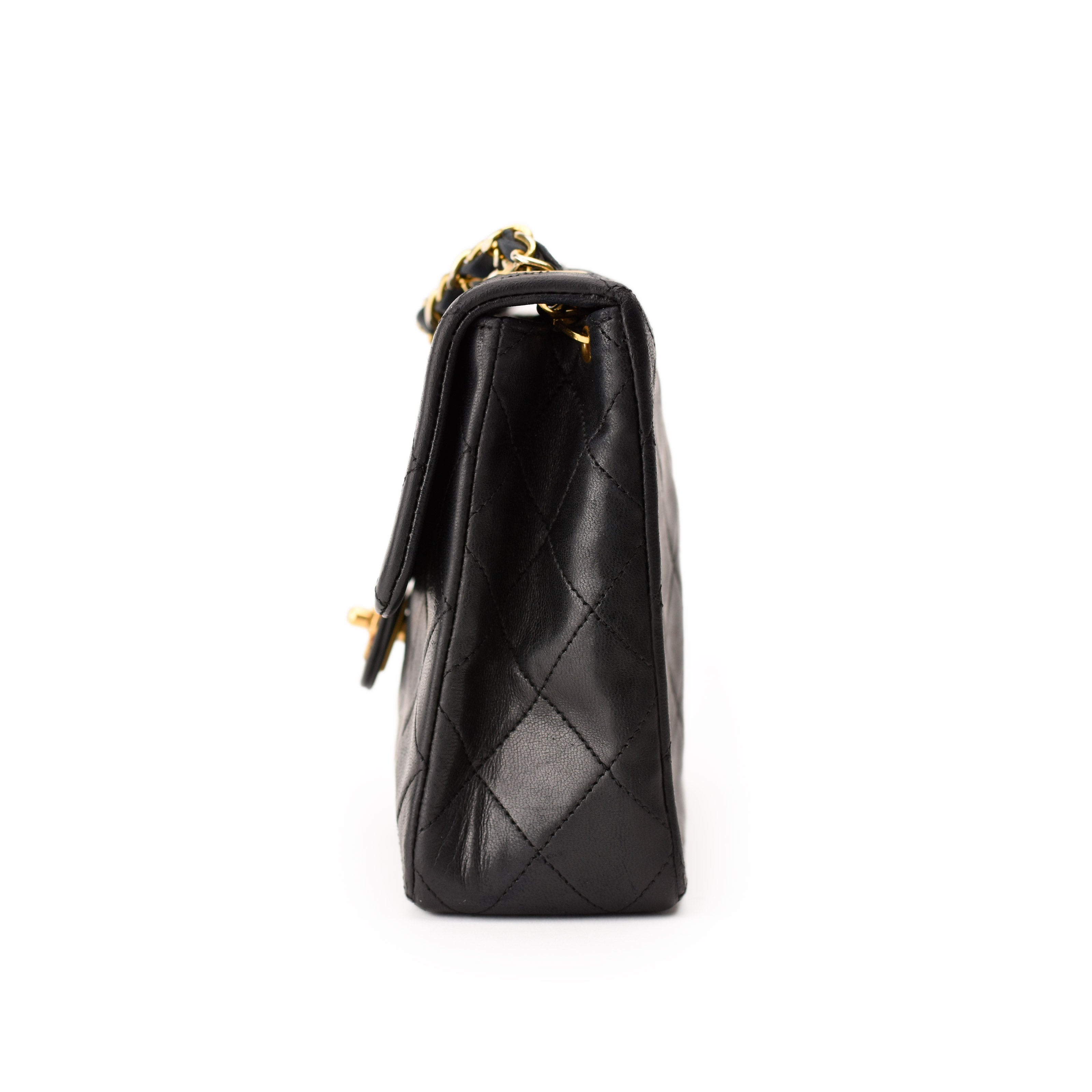 Chanel Vintage Flap Black Lambskin 24K GHW
