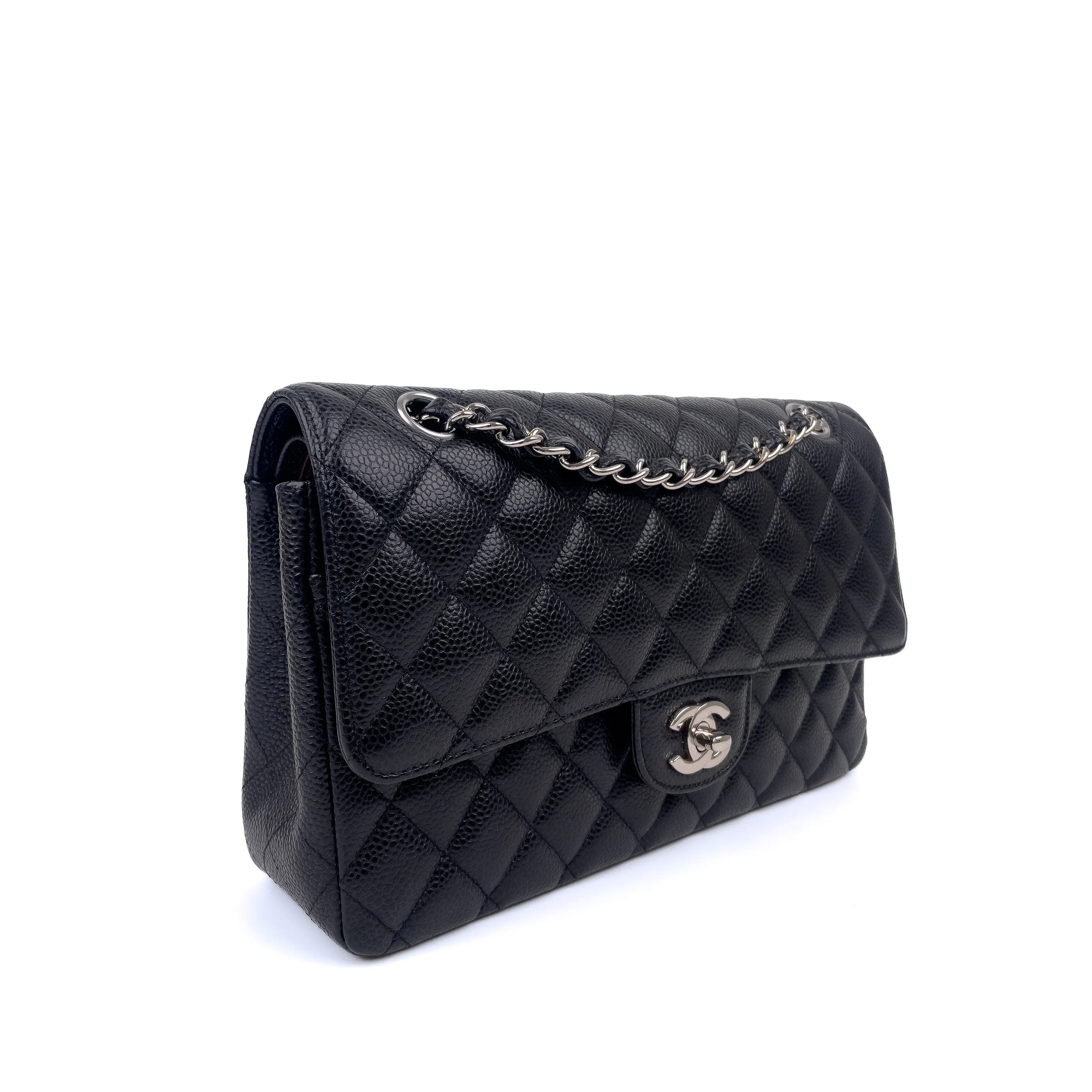 Chanel Timeless Classic in Black Caviar Leather SHW