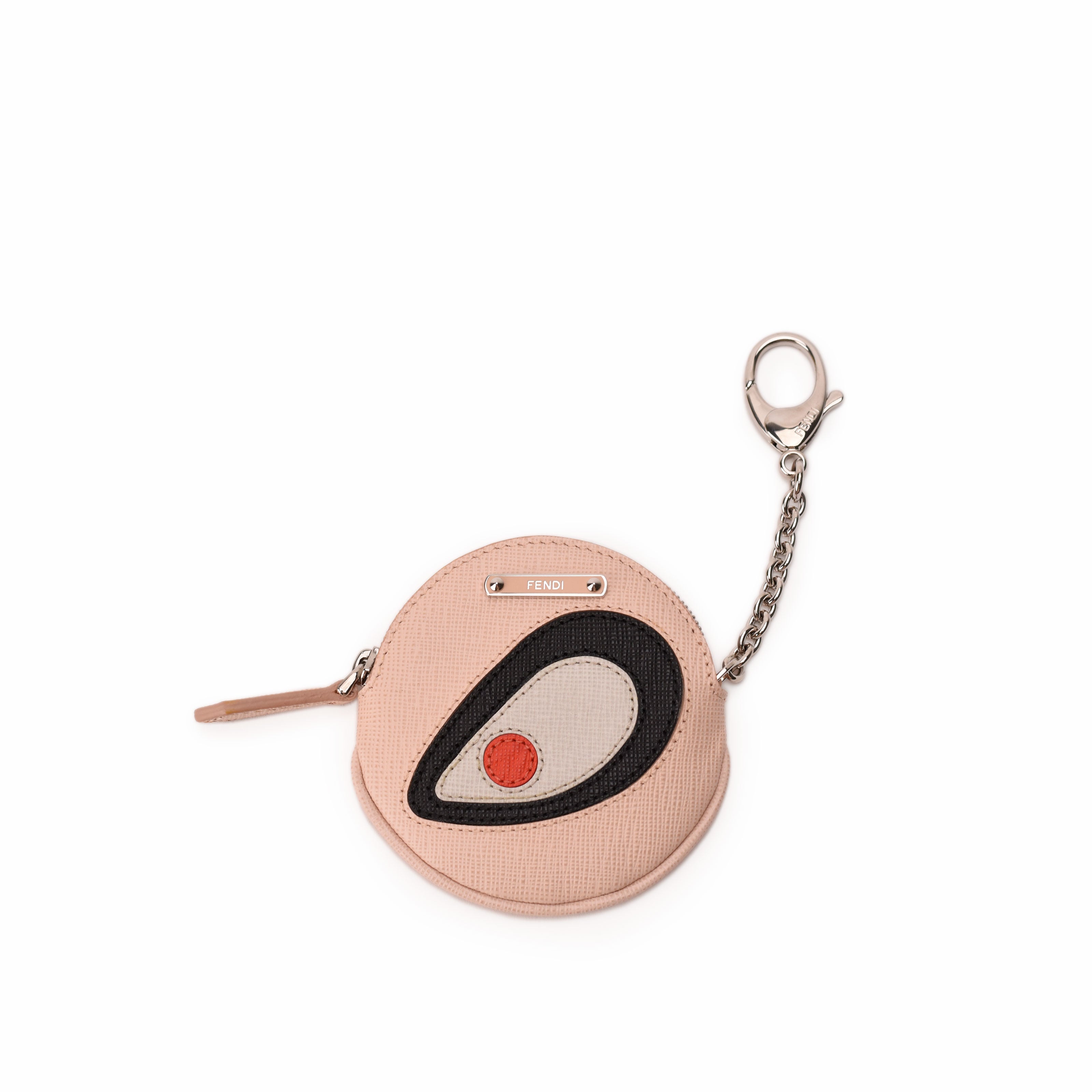 Fendi Monster Eye Round Coin Purse Charm
