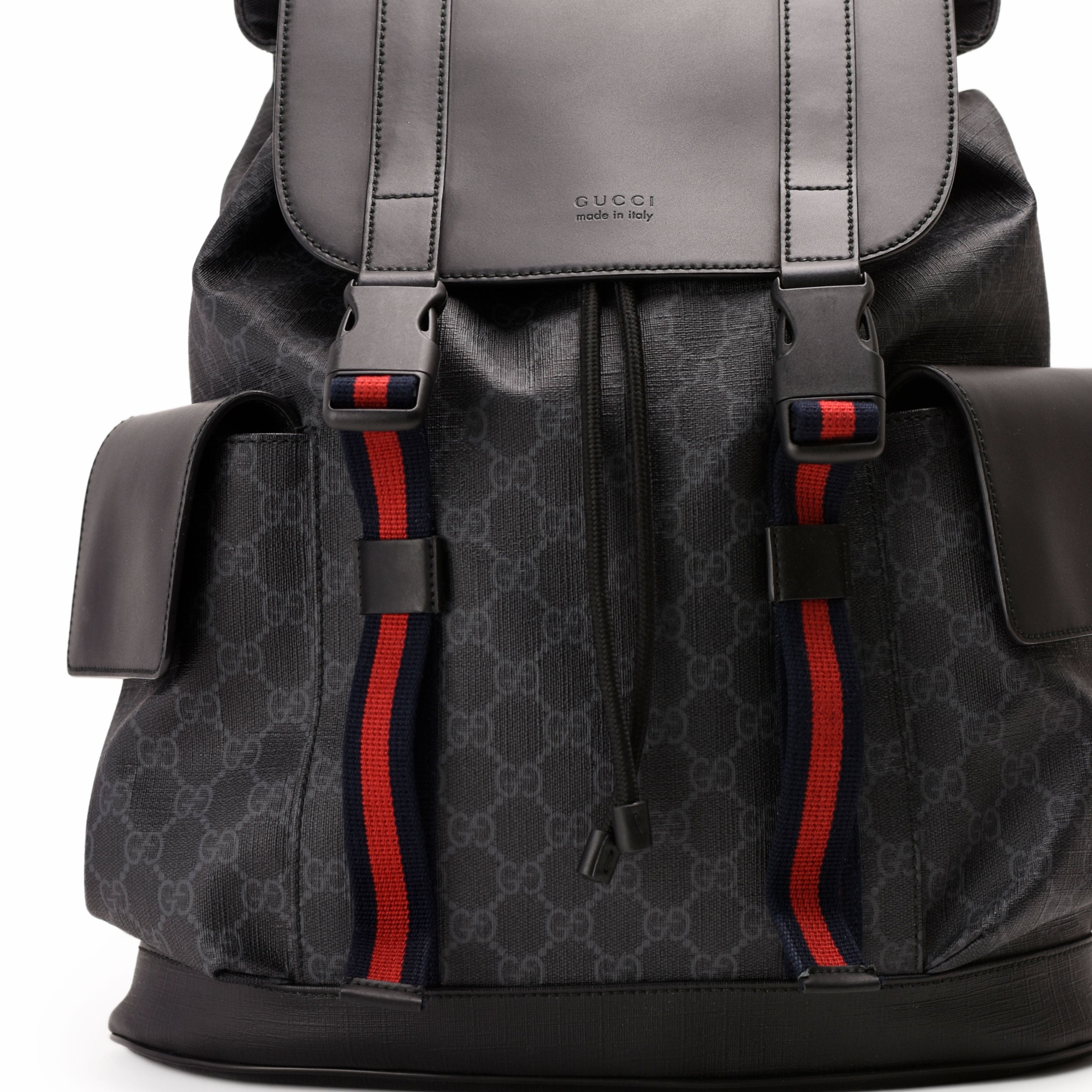 Gucci GG Supreme Black Backpack