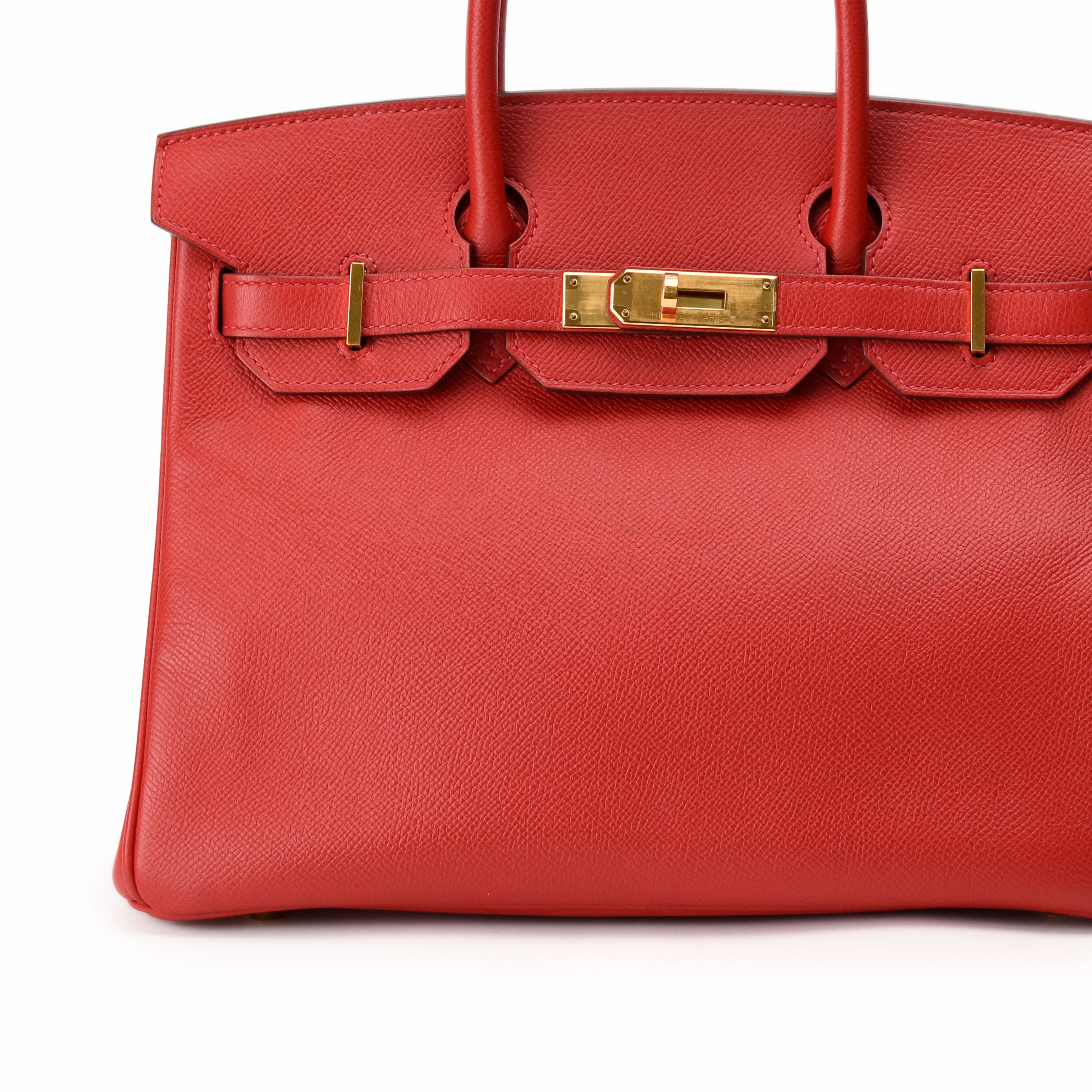 Hermès Birkin 30 Rouge Casaque Epsom GHW