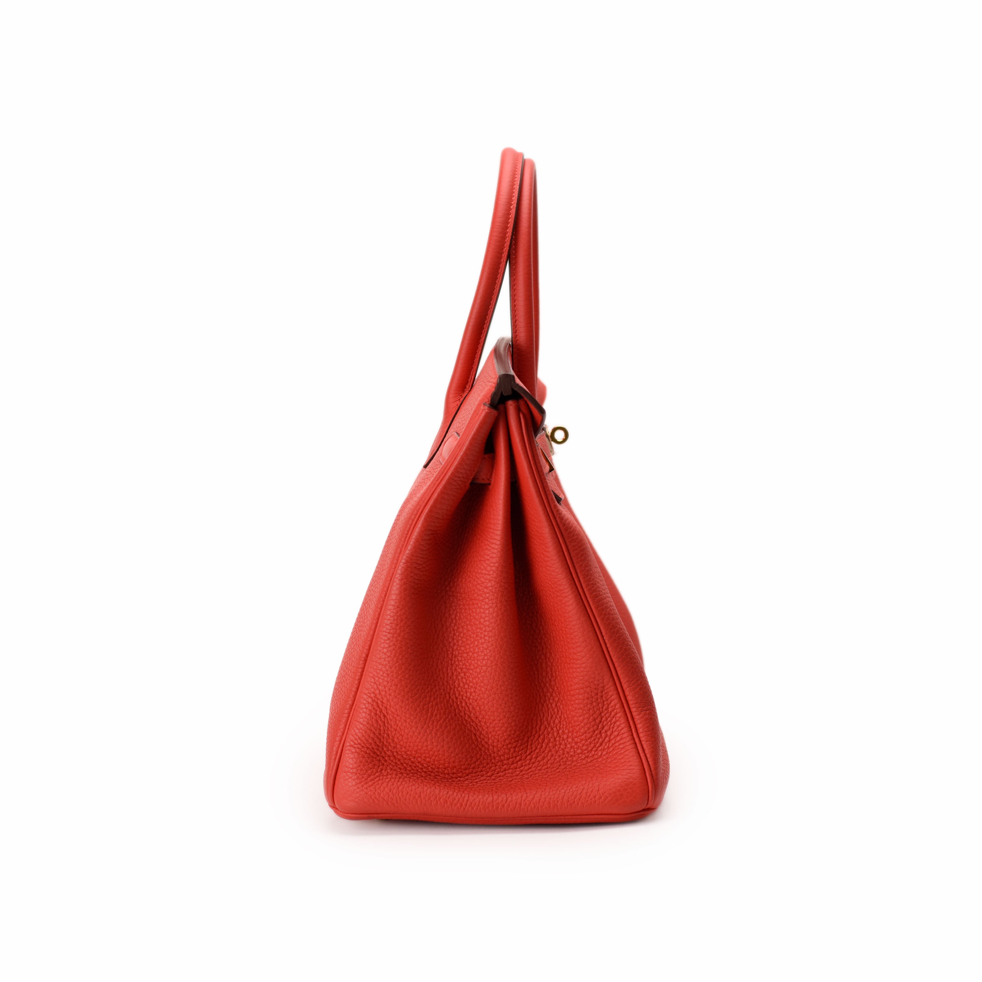Hermès Birkin 35 Rouge Tomate Clemence GHW