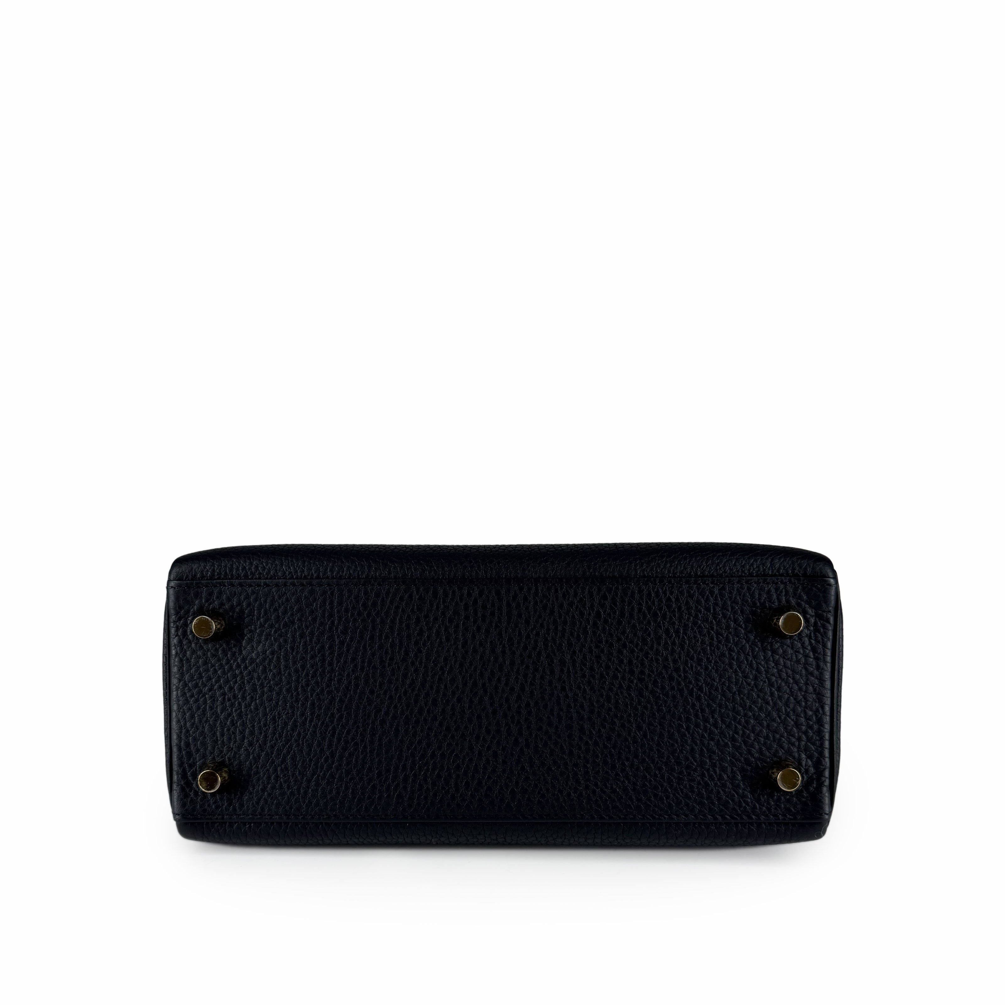 Hermès Kelly 25 Black Togo GHW