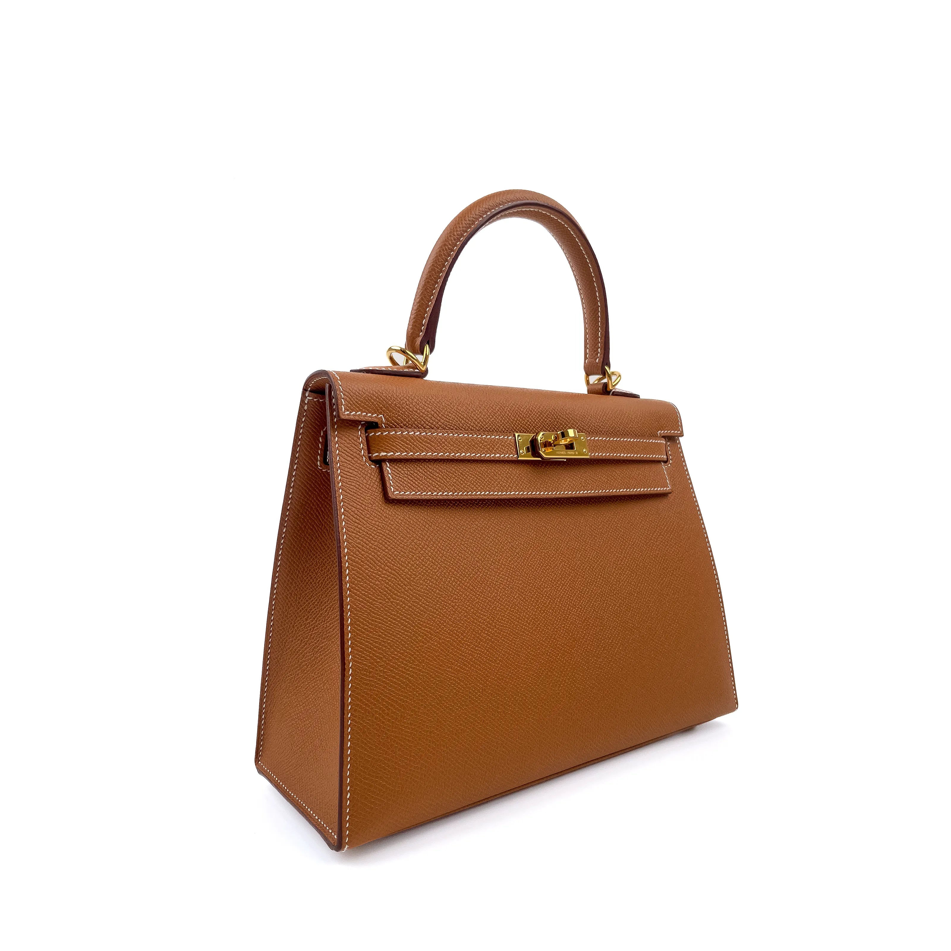 Hermès Kelly 25 Sellier Gold Epsom with Gold Hardware