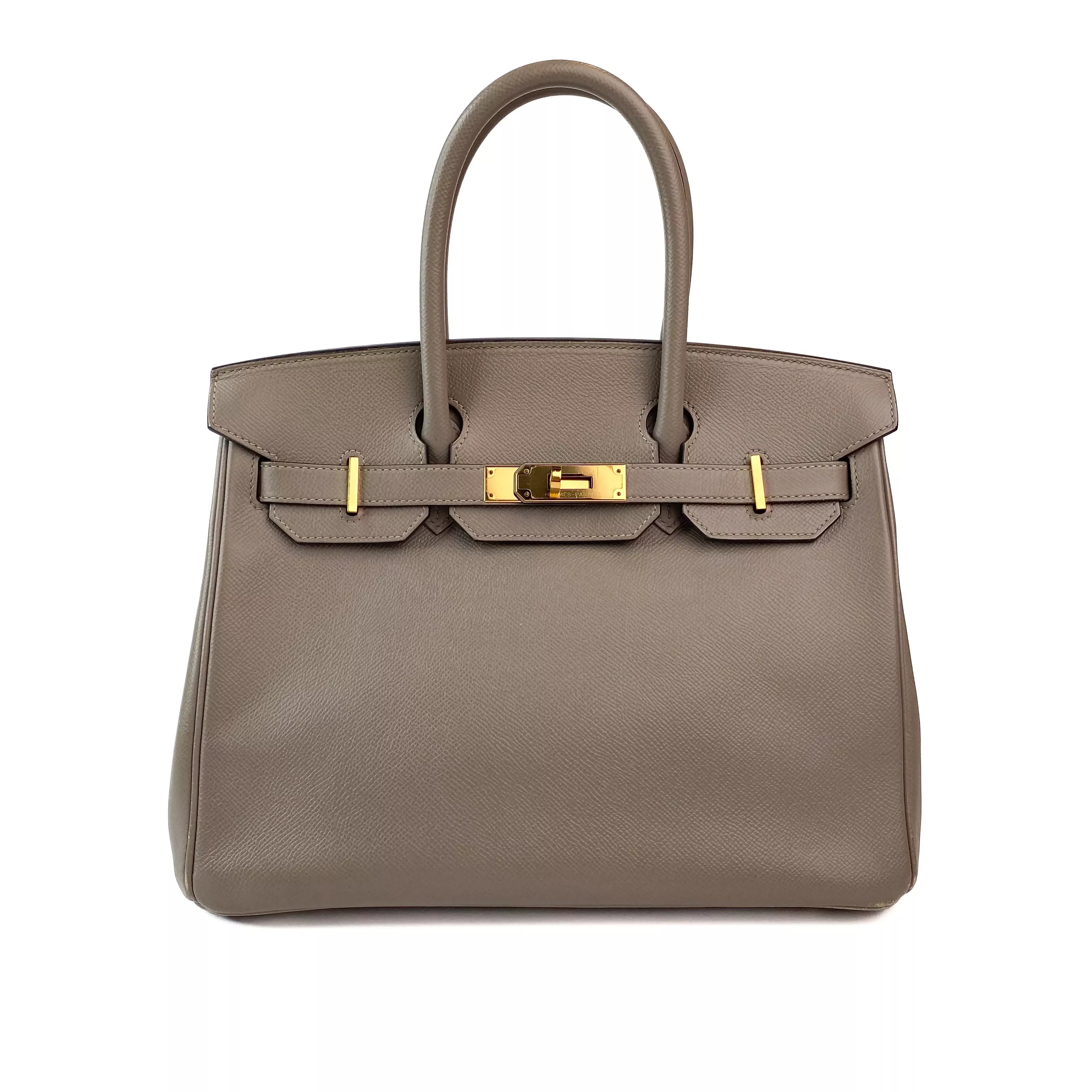 Hermes Birkin 30 in Etain Grey Epsom Leather GHW 1