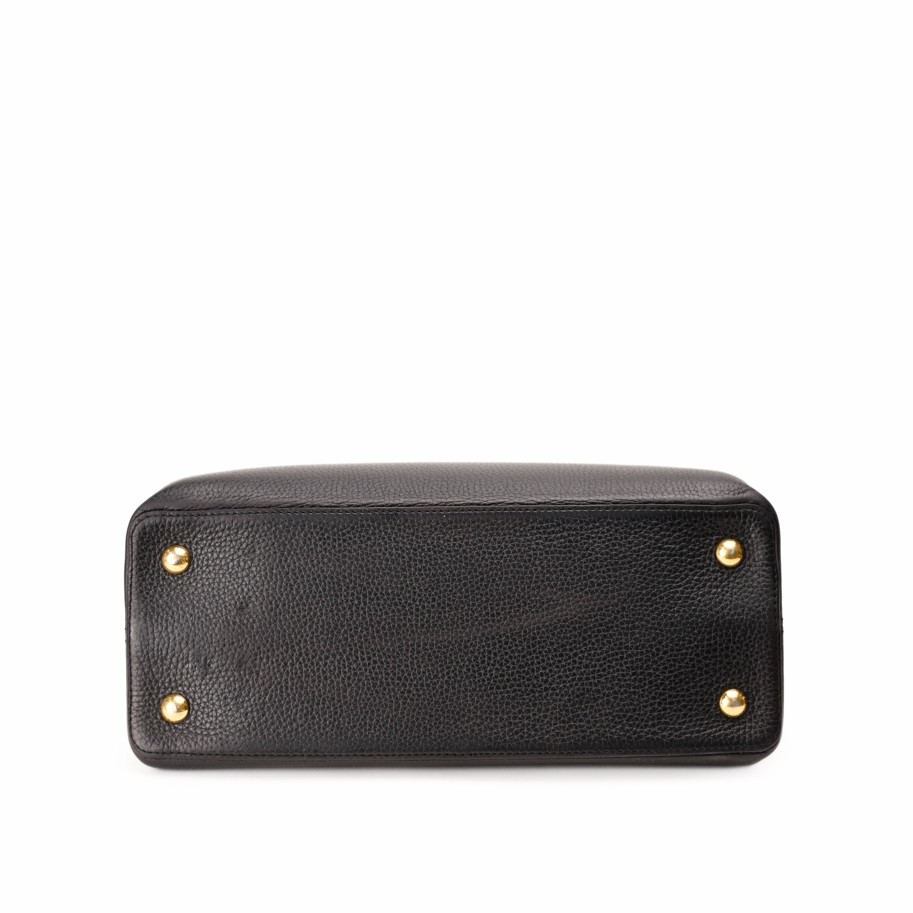 Louis Vuitton Capucines MM Black GHW