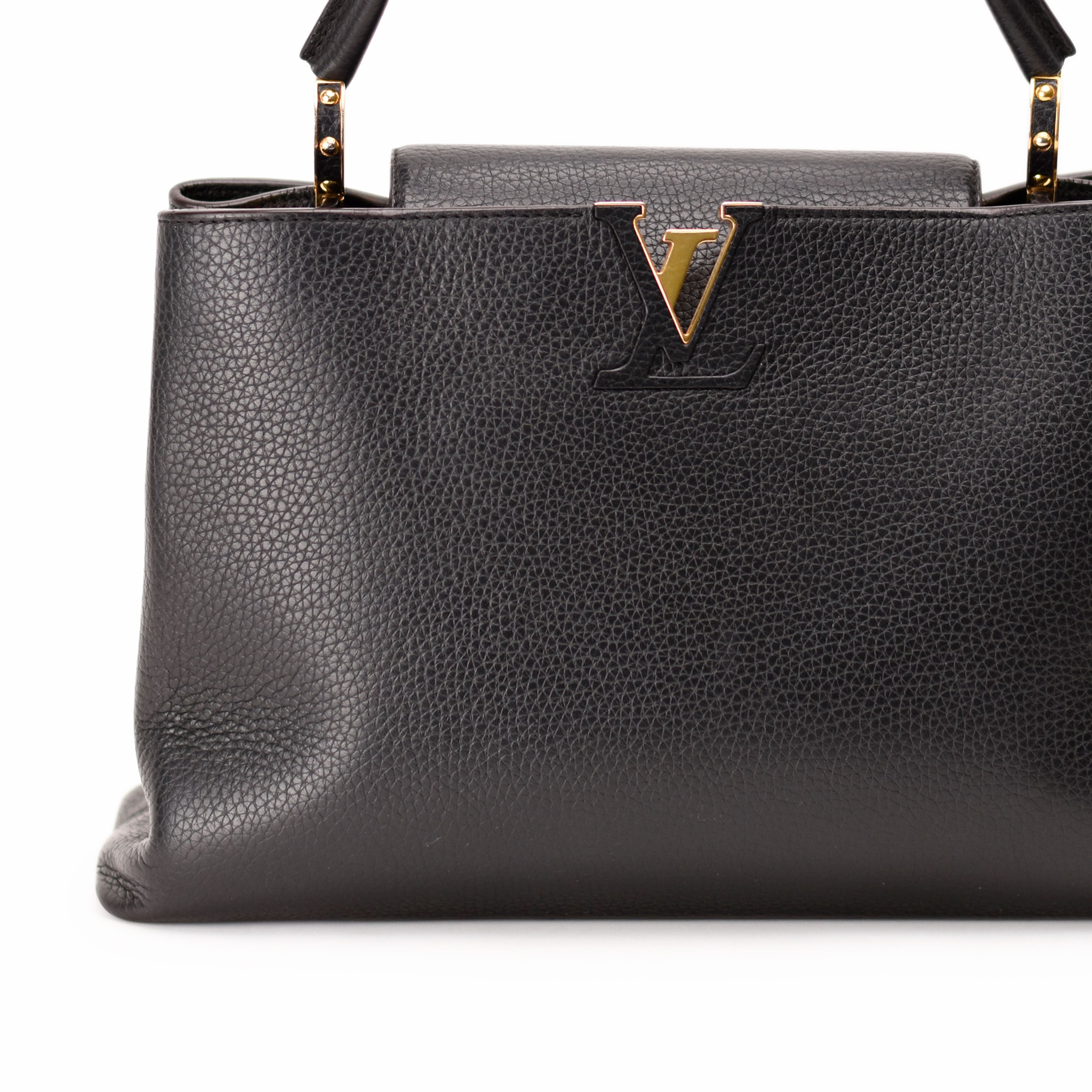Louis Vuitton Capucines MM Black GHW