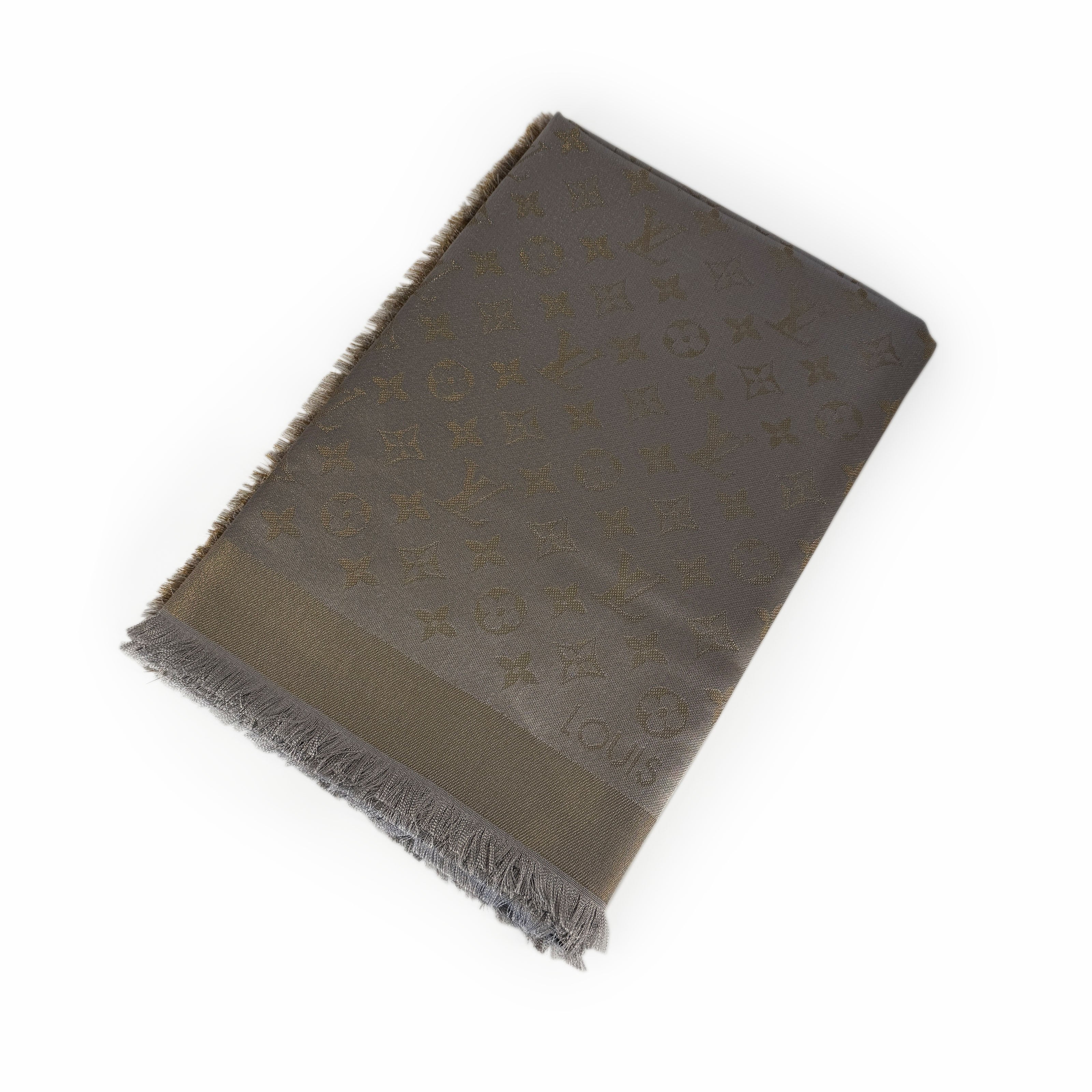 Louis Vuitton Monogram Shine Shawl Greige
