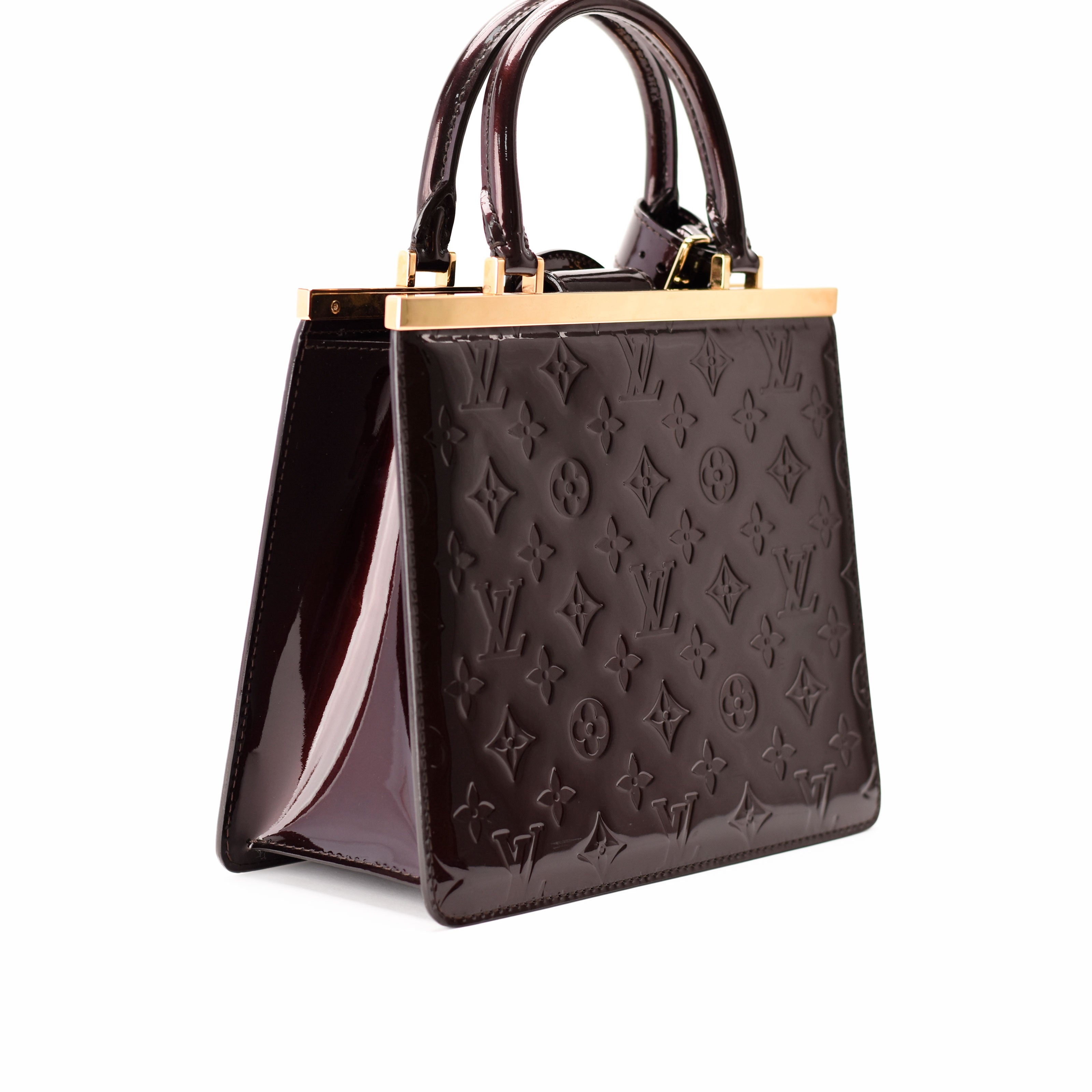 Louis Vuitton Monogram Amarante Red Vernis Deesse MM