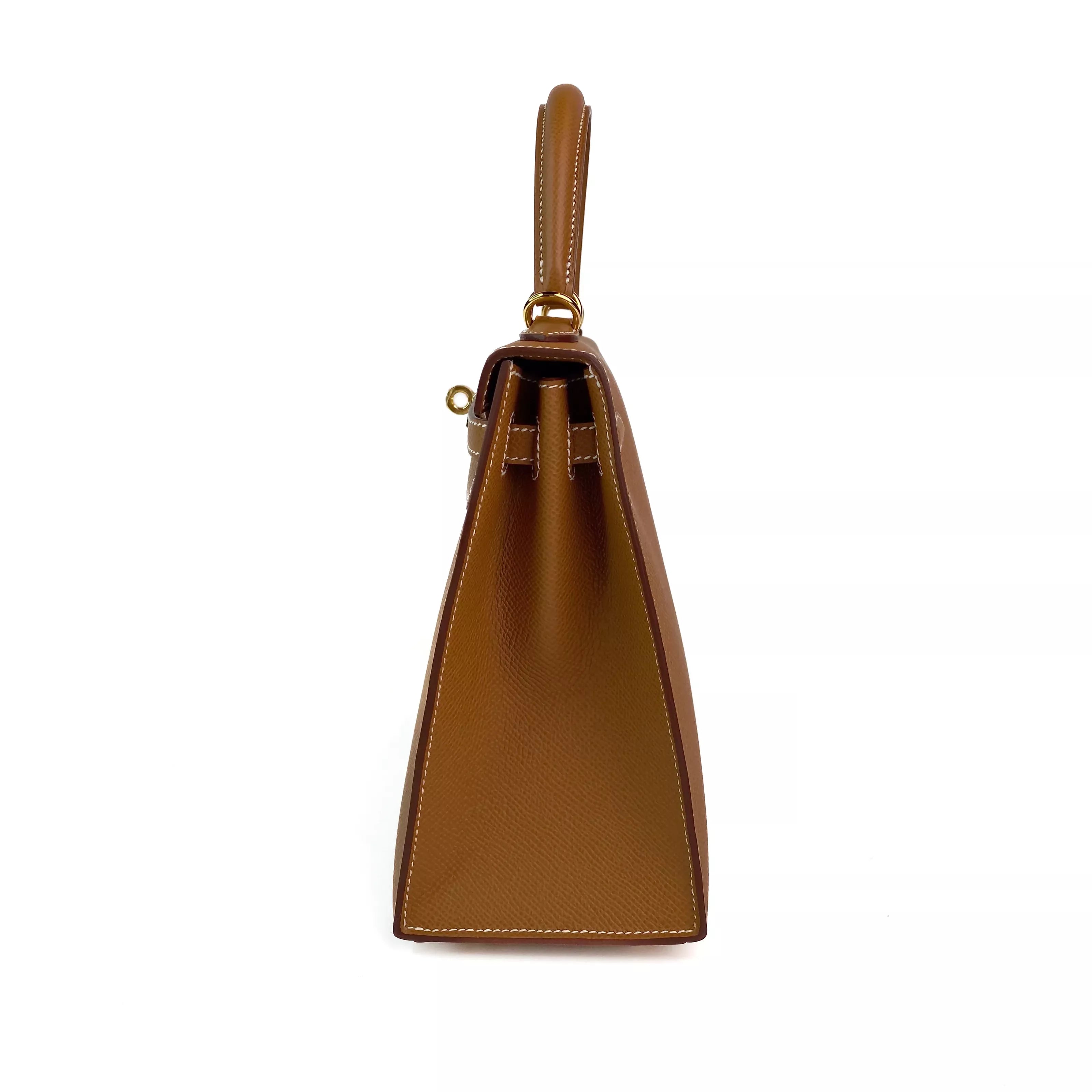 Hermes Kelly 25 in Gold Epsom Leather GHW 6