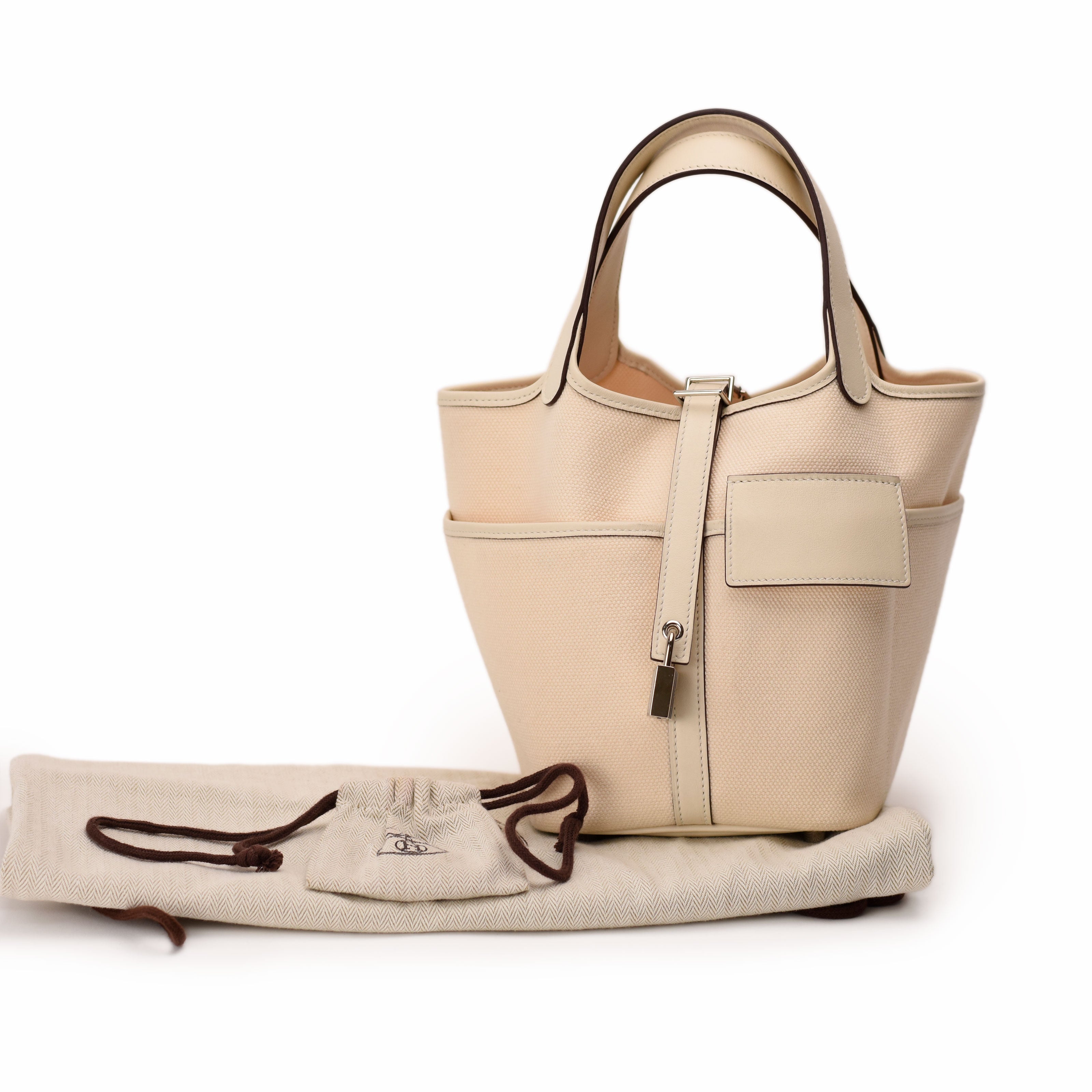 Hermès Nata Swift and Toile Goeland Cargo Picotin Lock 18 PHW