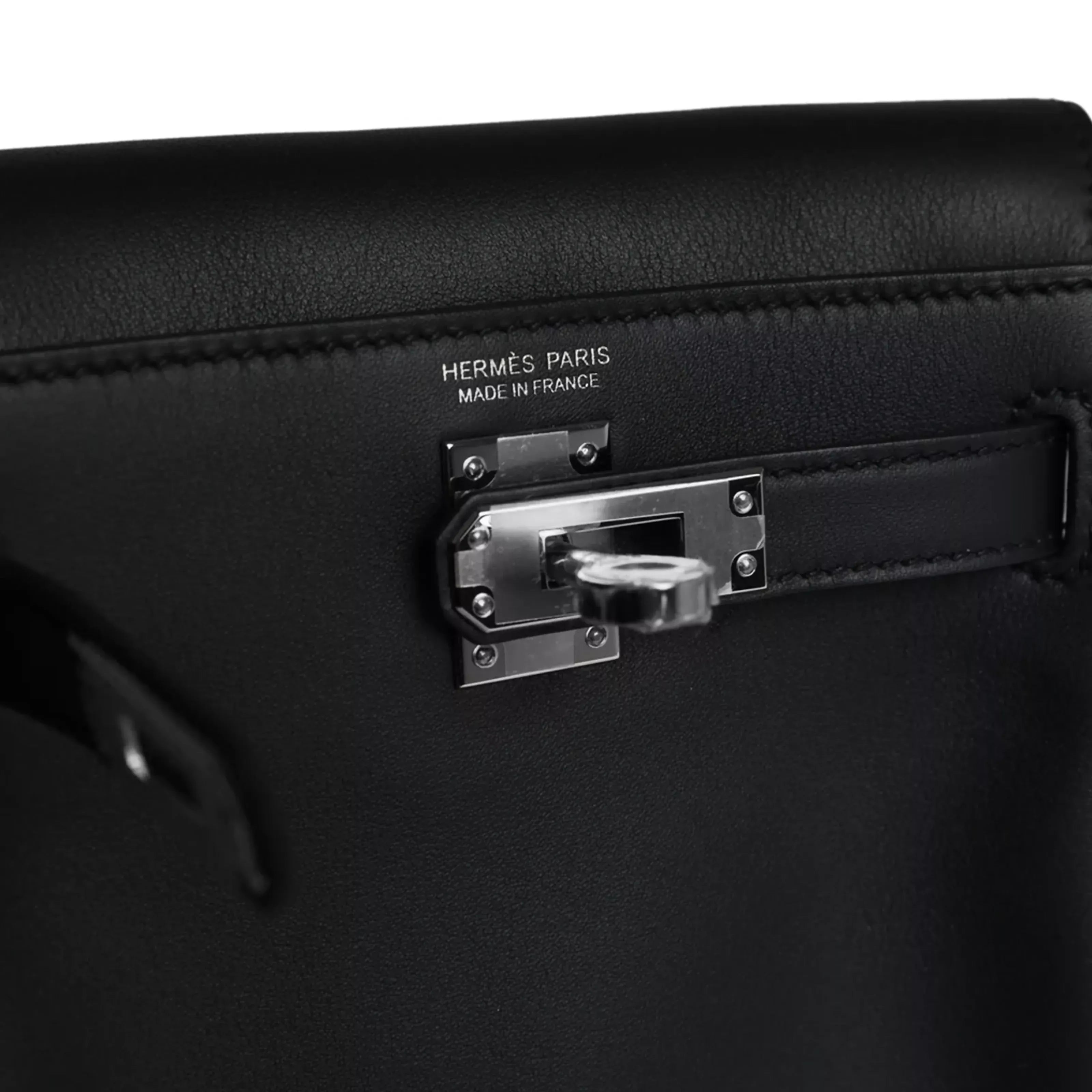 Hermès Mini Kelly Jump Backpack Black Swift PHW 3