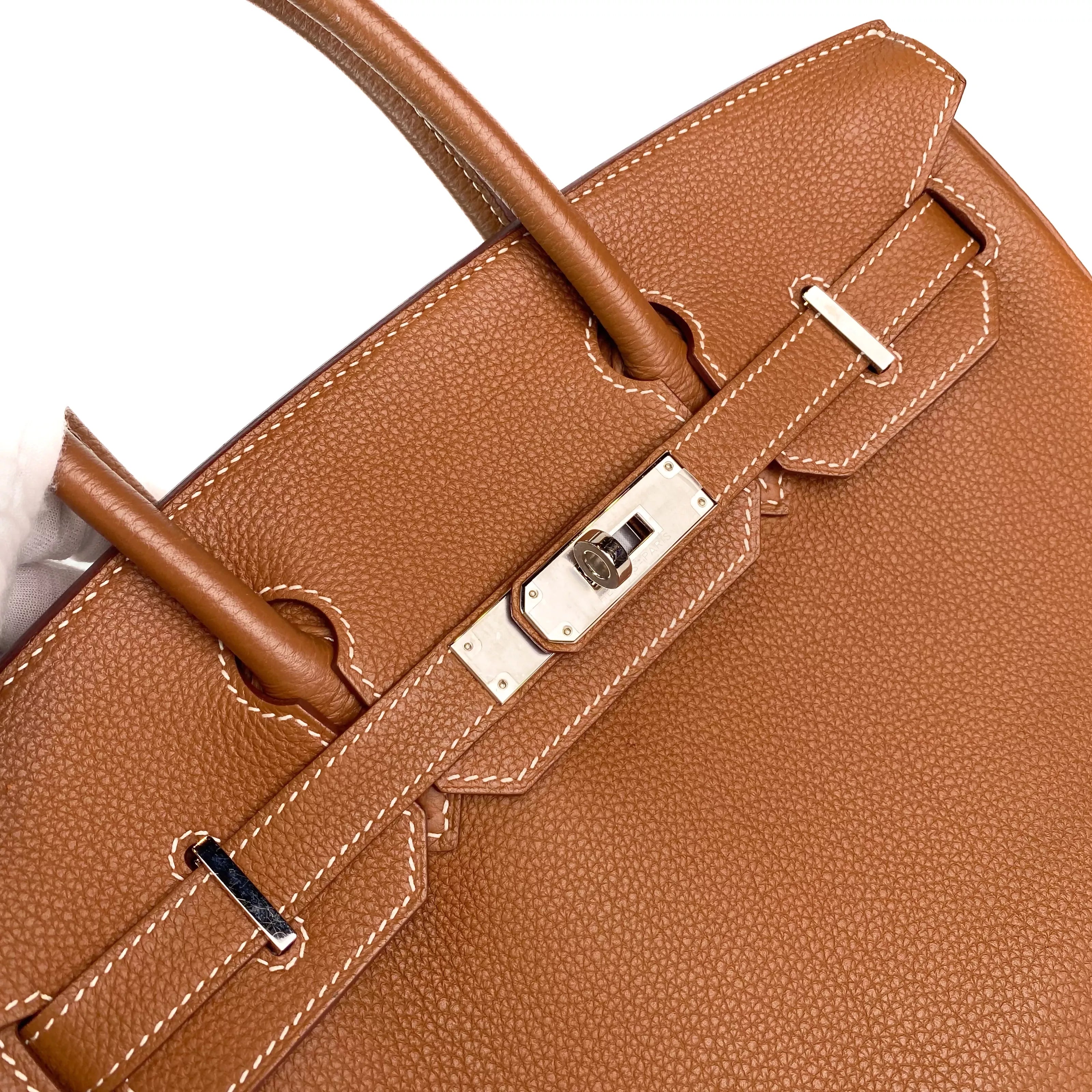 Hermes Birkin 30 in Gold Togo Leather PHW 8