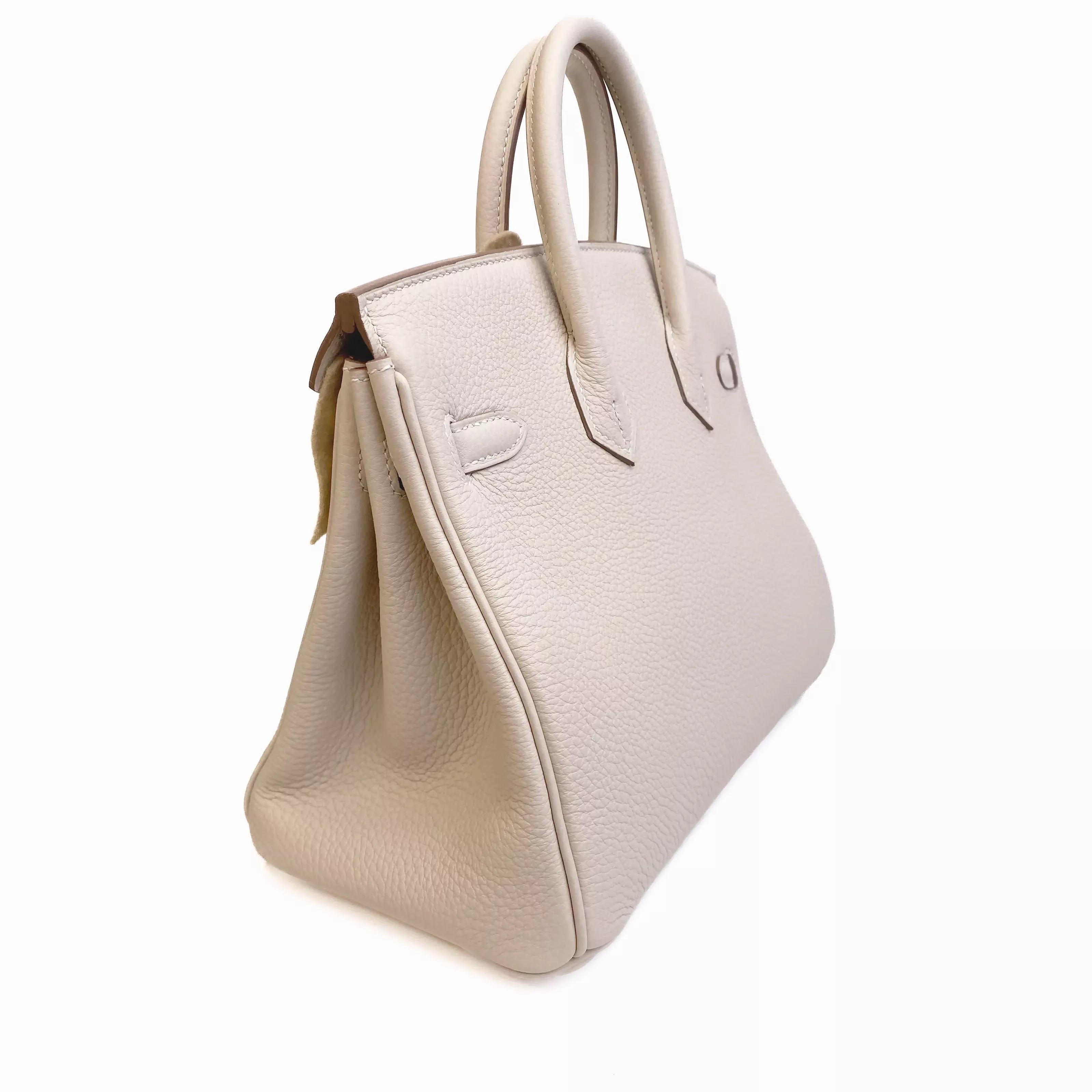 Hermès Birkin 25 Togo Leather Beige Gold Hardware Right Back