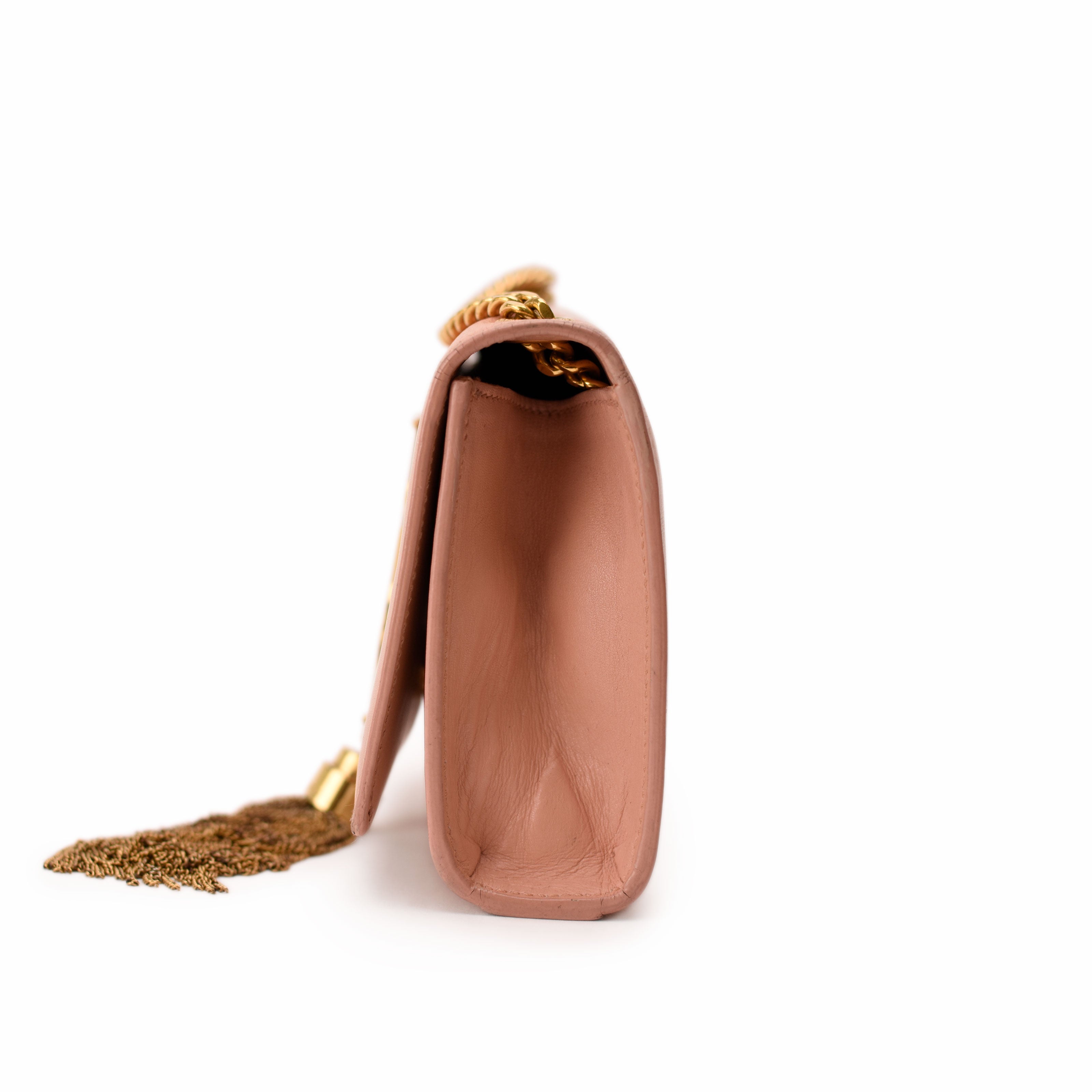 Saint Laurent Kate Small Pink GHW Bag
