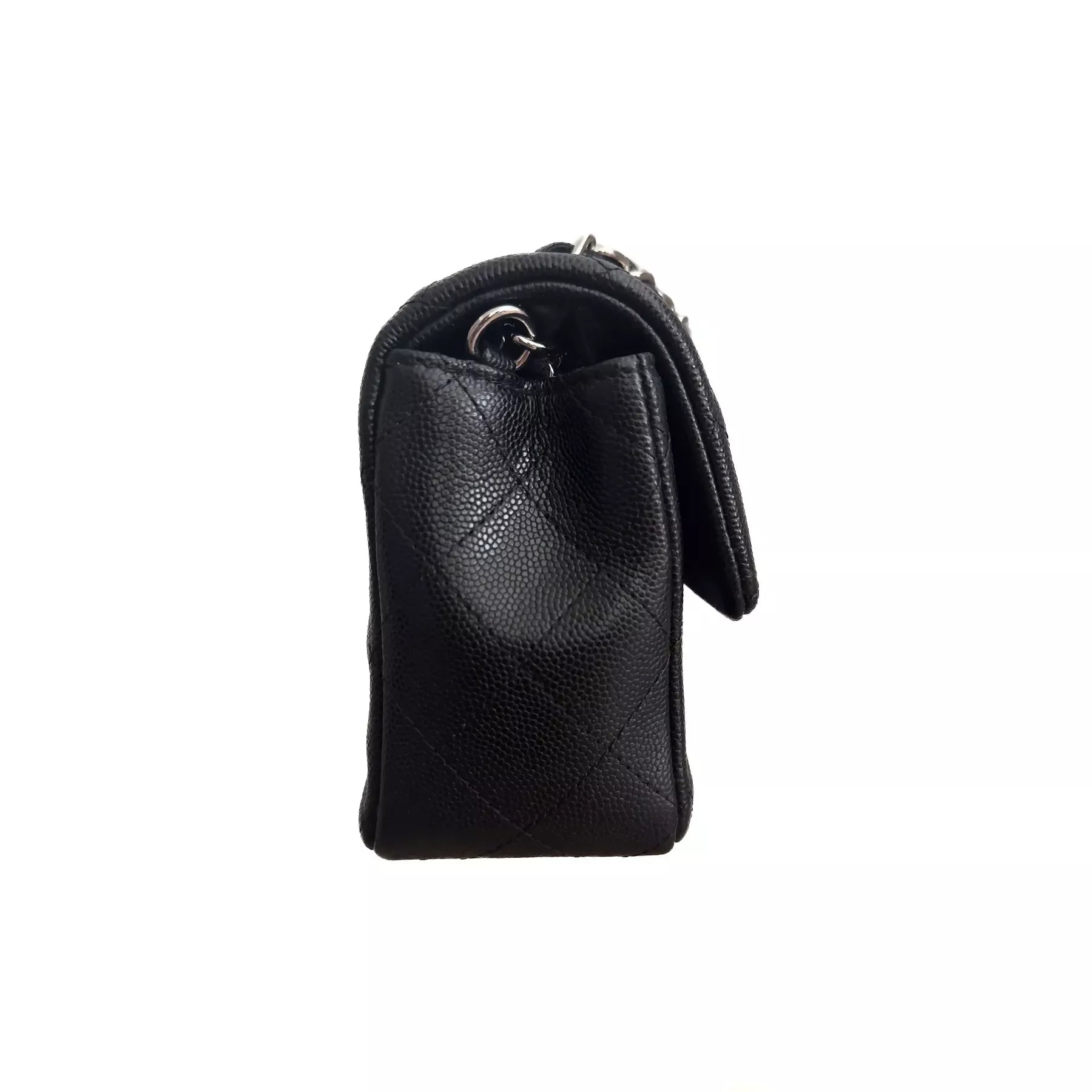 chanel-mini-rectangular-classic-flap-bag-black-caviar-shw-left-side
