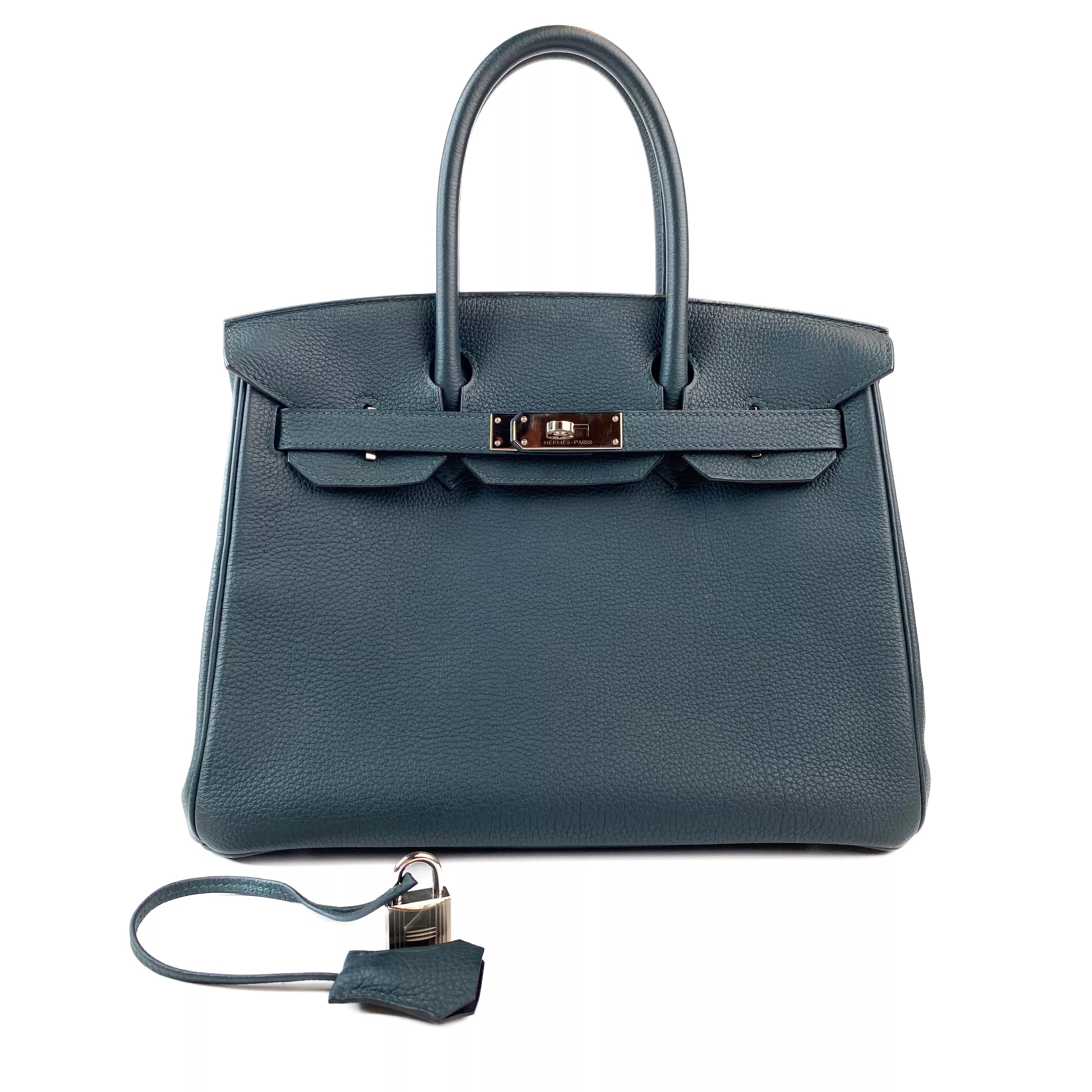 Hermes Birkin 30 in Colvert Togo Leather PHW 9