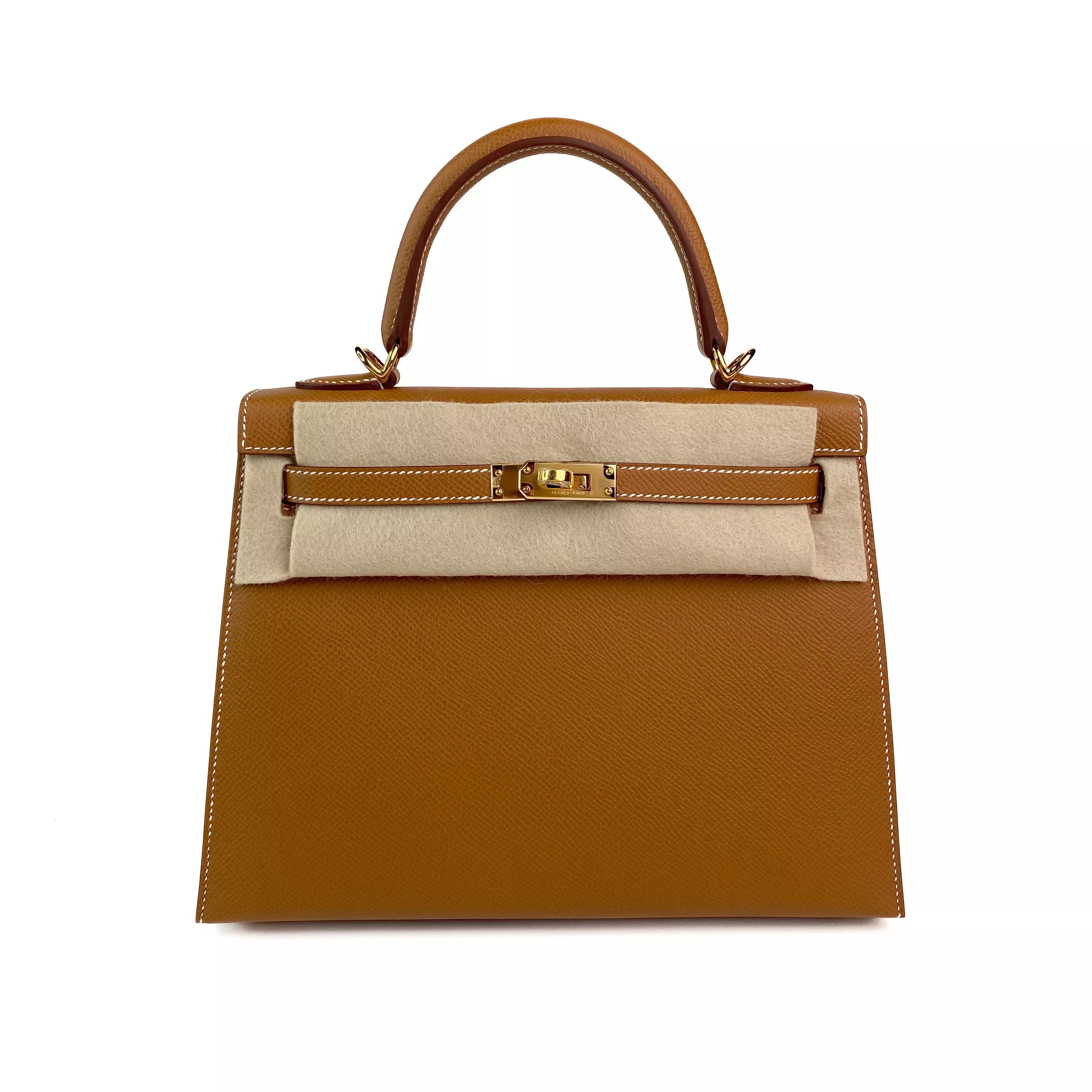 Hermes Kelly 25 in Gold Epsom Leather GHW 9