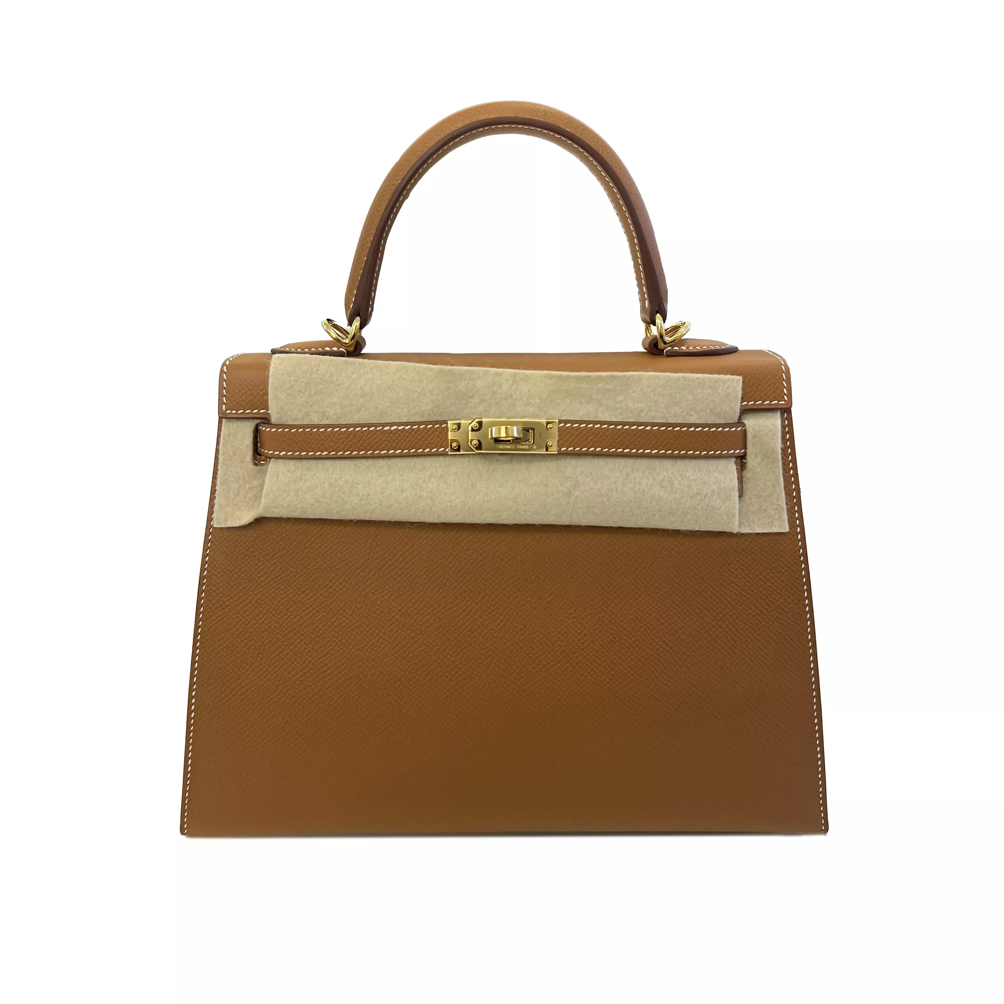 Hermes Kelly 25 in Gold Epsom Leather GHW 5