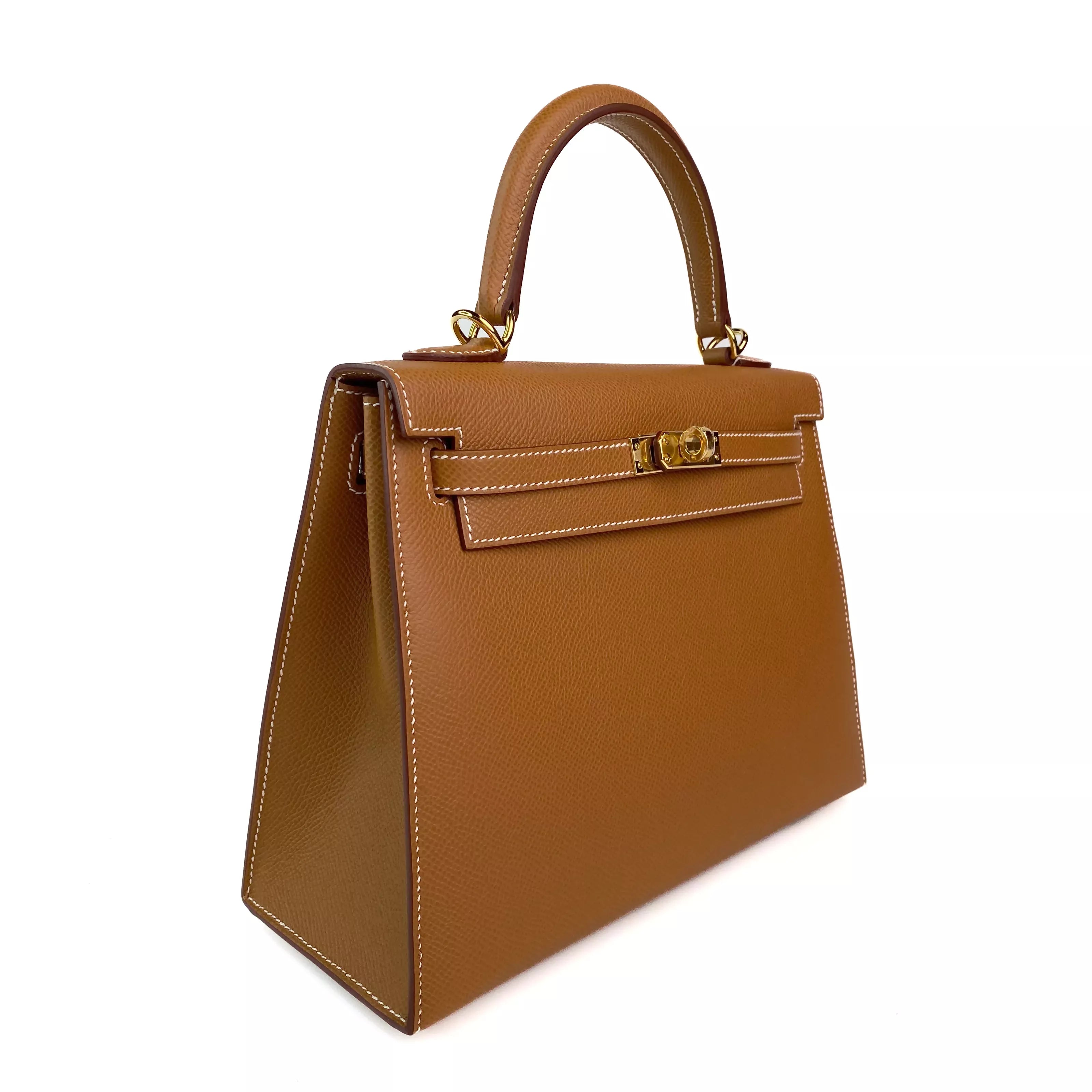Hermes Kelly 25 in Gold Epsom Leather GHW 2