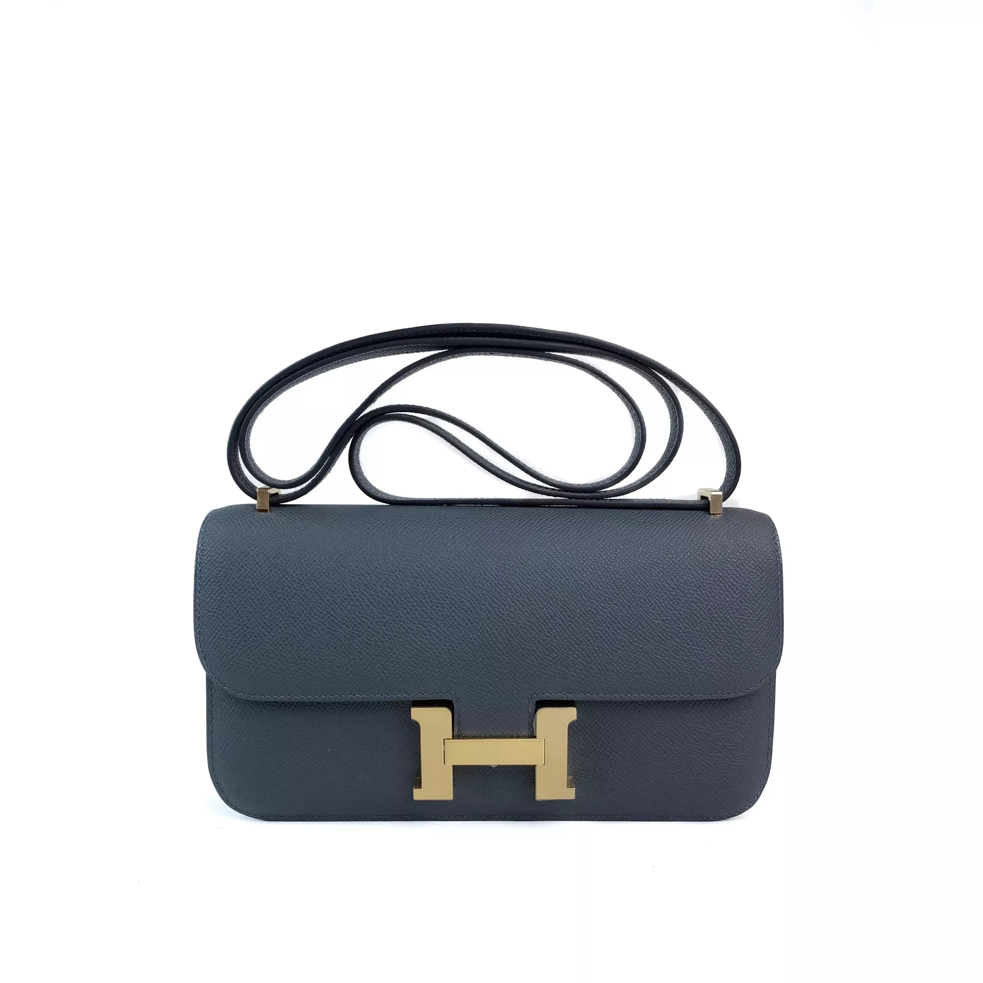 Hermes Constance Elan in Bleu De Malte Epsom GHW 1