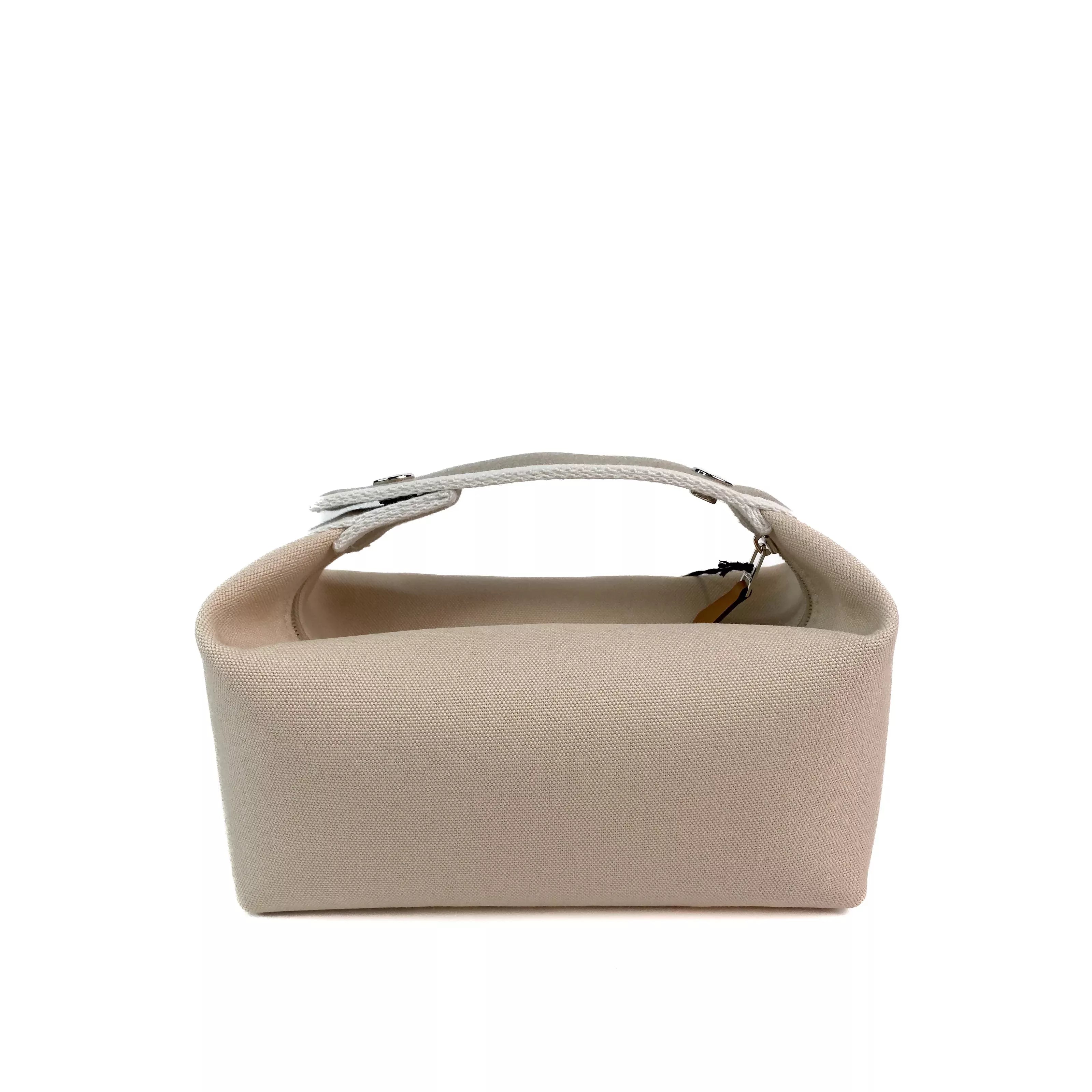 Hermes Bride-a-Brac Handbag PM Size in Beige Canvas 4