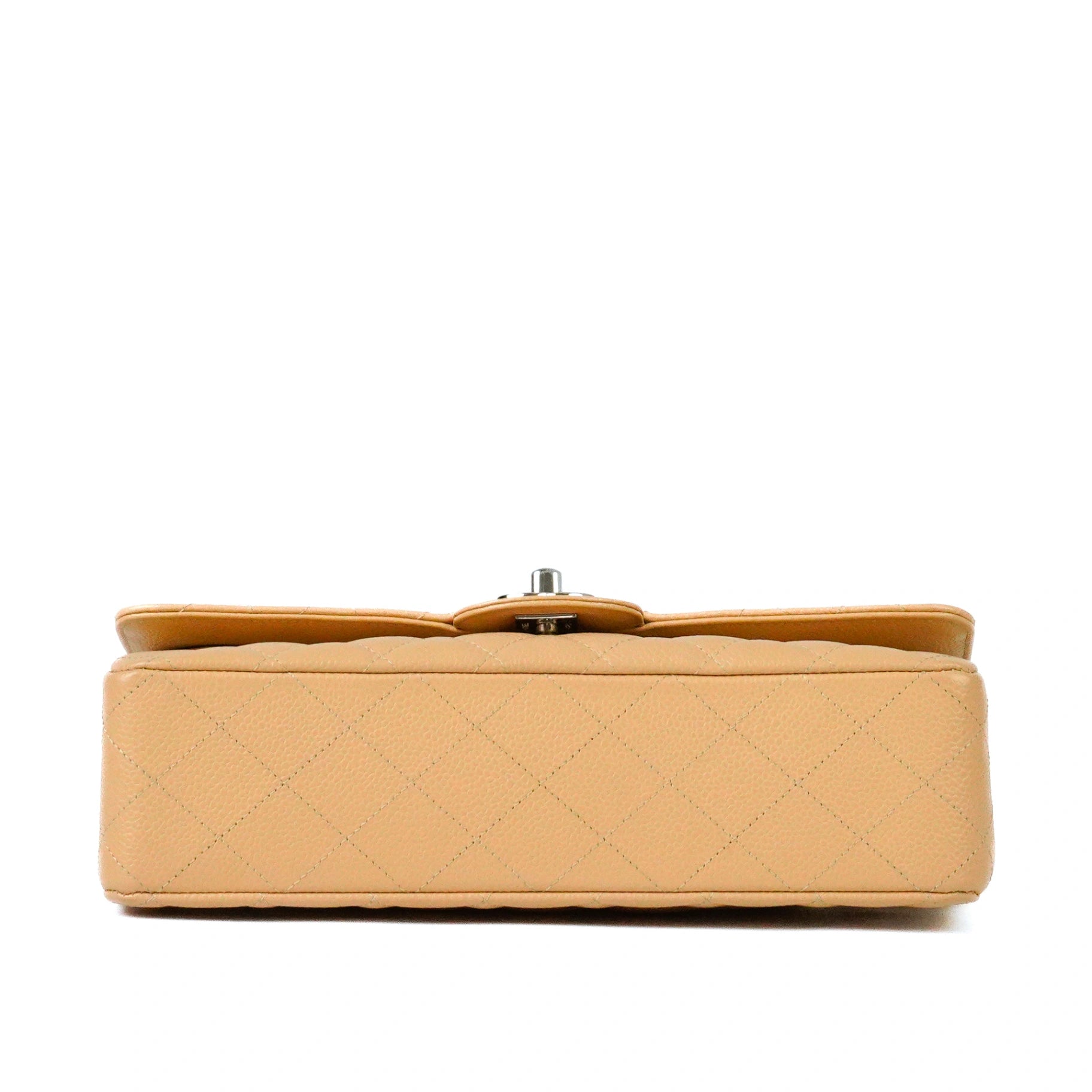 Chanel Timeless Classic in Beige Caviar Leather SHW