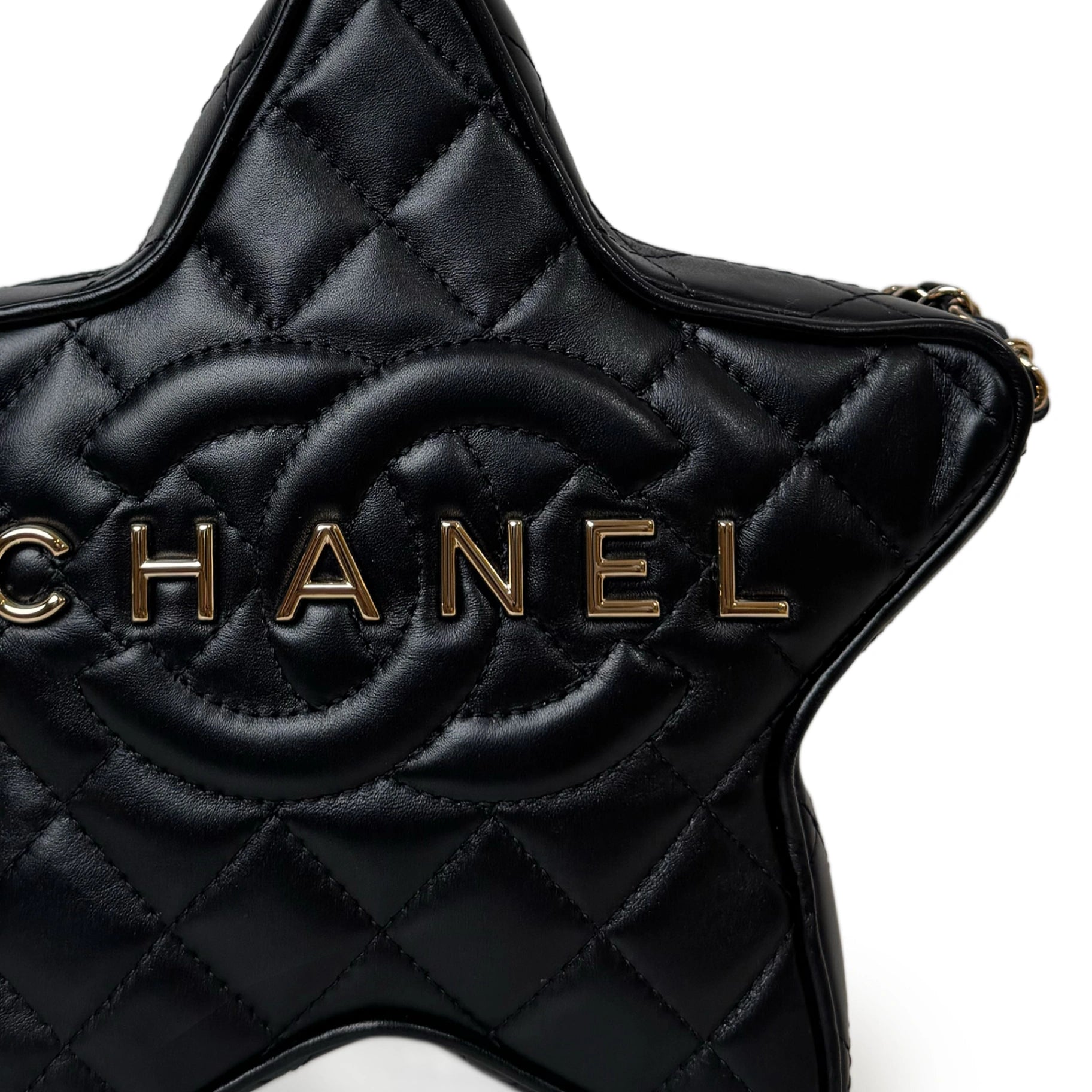 Chanel 24C Star Bag Black Leather GHW