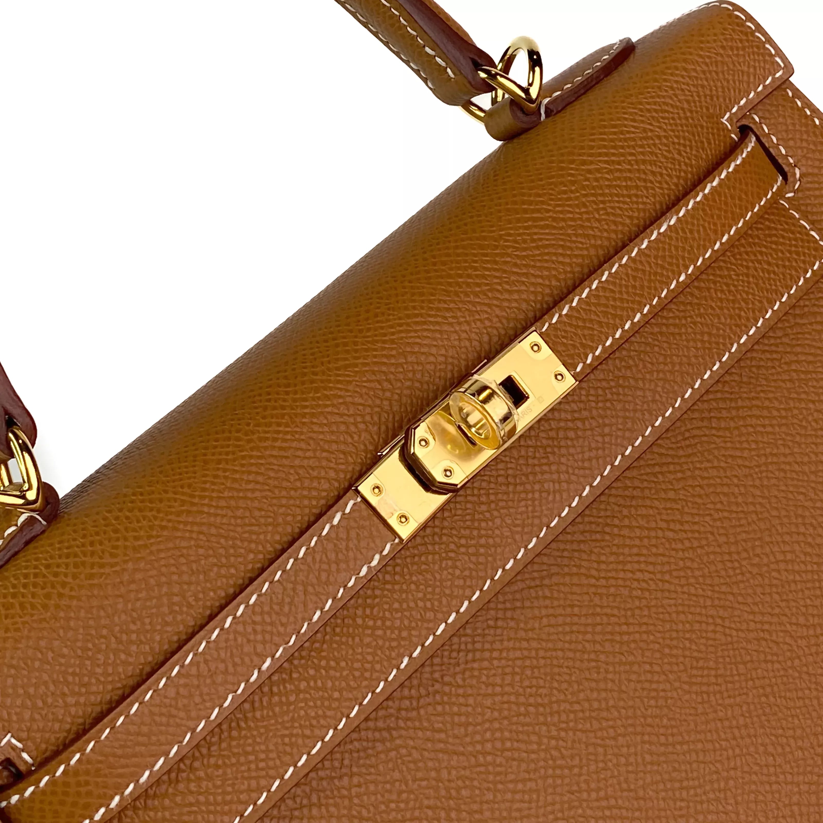 Hermes Kelly 25 in Gold Epsom Leather GHW 7