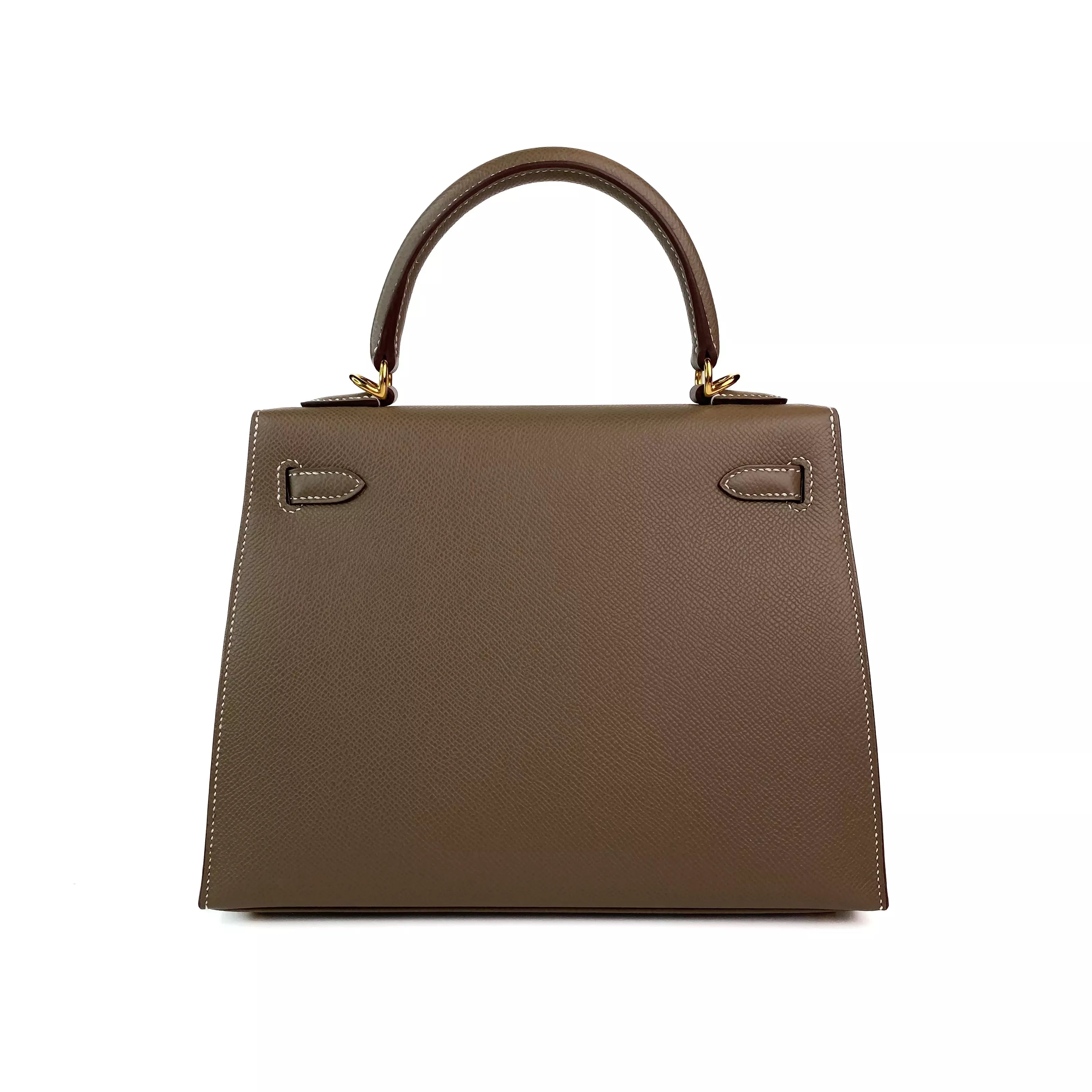 Hermes Kelly 25 in Etoupe Epsom Leather GHW 3