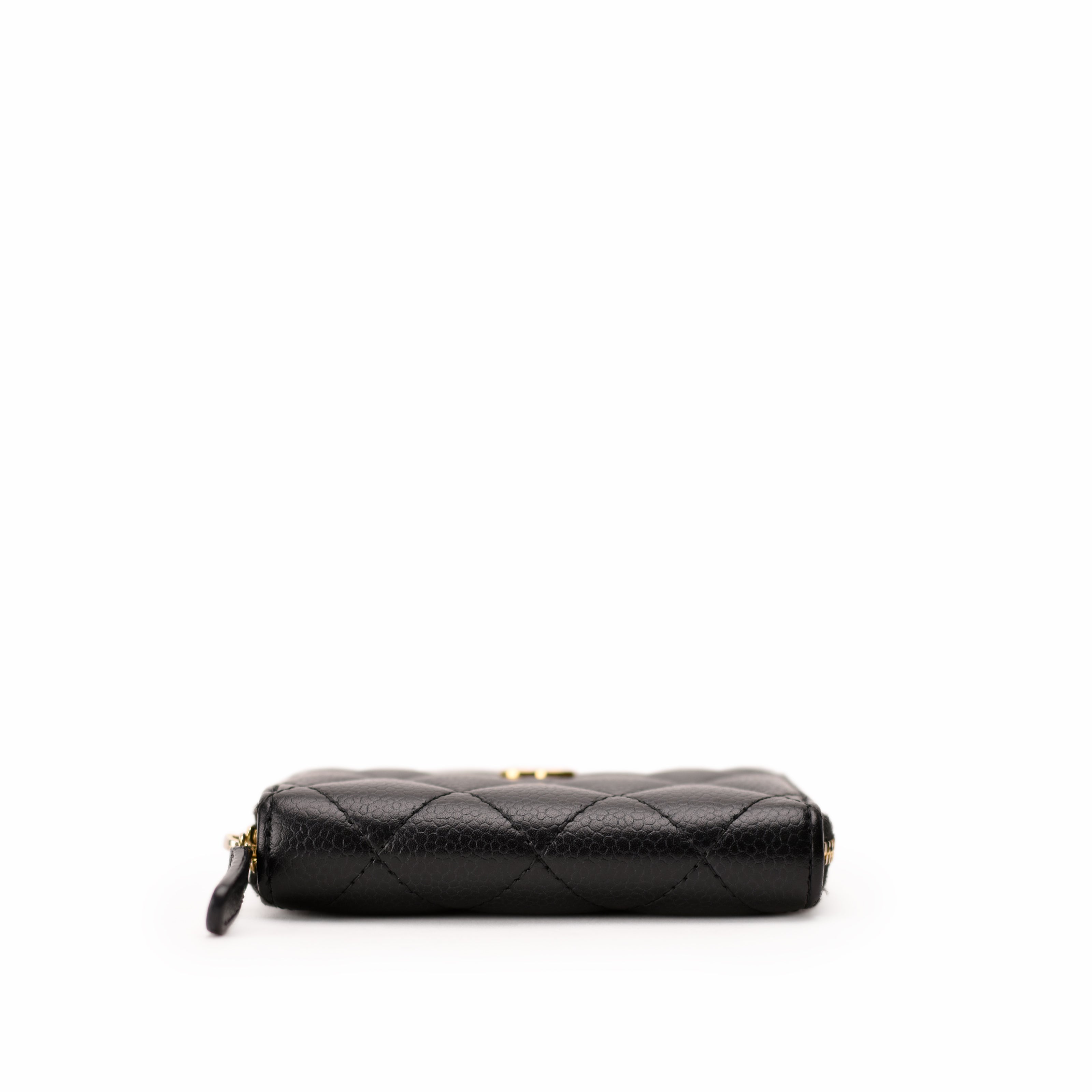 Chanel Classic CC Zippy Wallet Black Caviar GHW