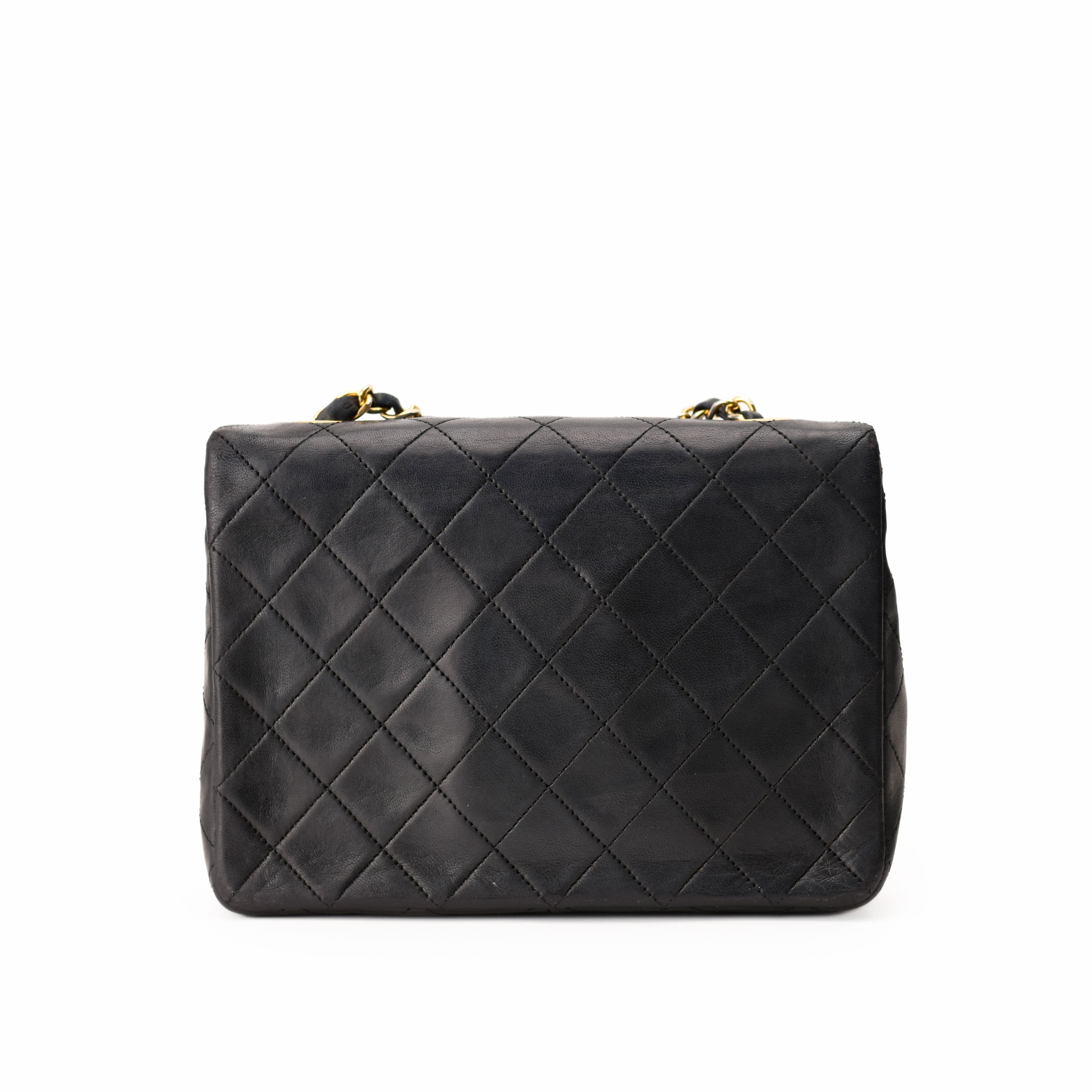 Chanel Vintage Flap Black Lambskin 24K GHW